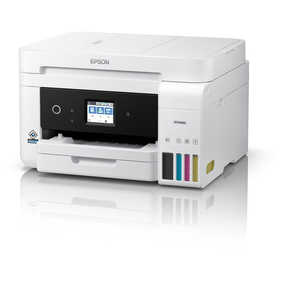 Epson C11CJ60203 WorkForce ST-C4100 Supertank Color MFP, Wireless Inkjet Multifunction Printer, 2-Year Warranty