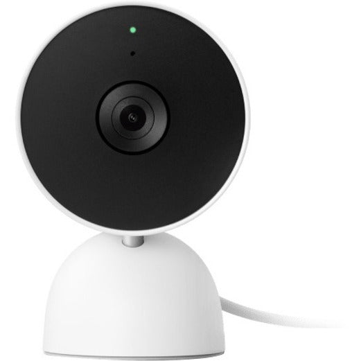 Front view of Google Nest Cam showing detailed lens assembly and clean white design-alternate-image2