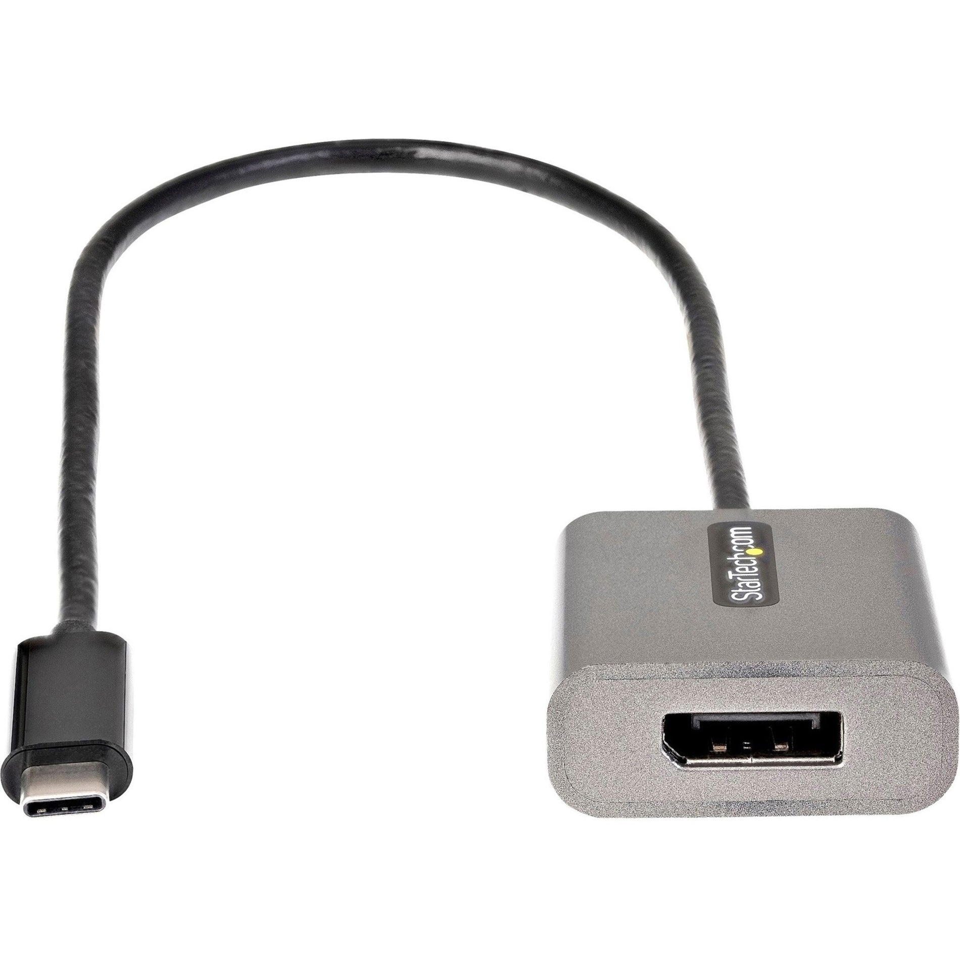 StarTech.com CDP2DPEC USB-C to DisplayPort Adapter, 8K/4K 60Hz, DSC, USB Type-C to DP Video Converter