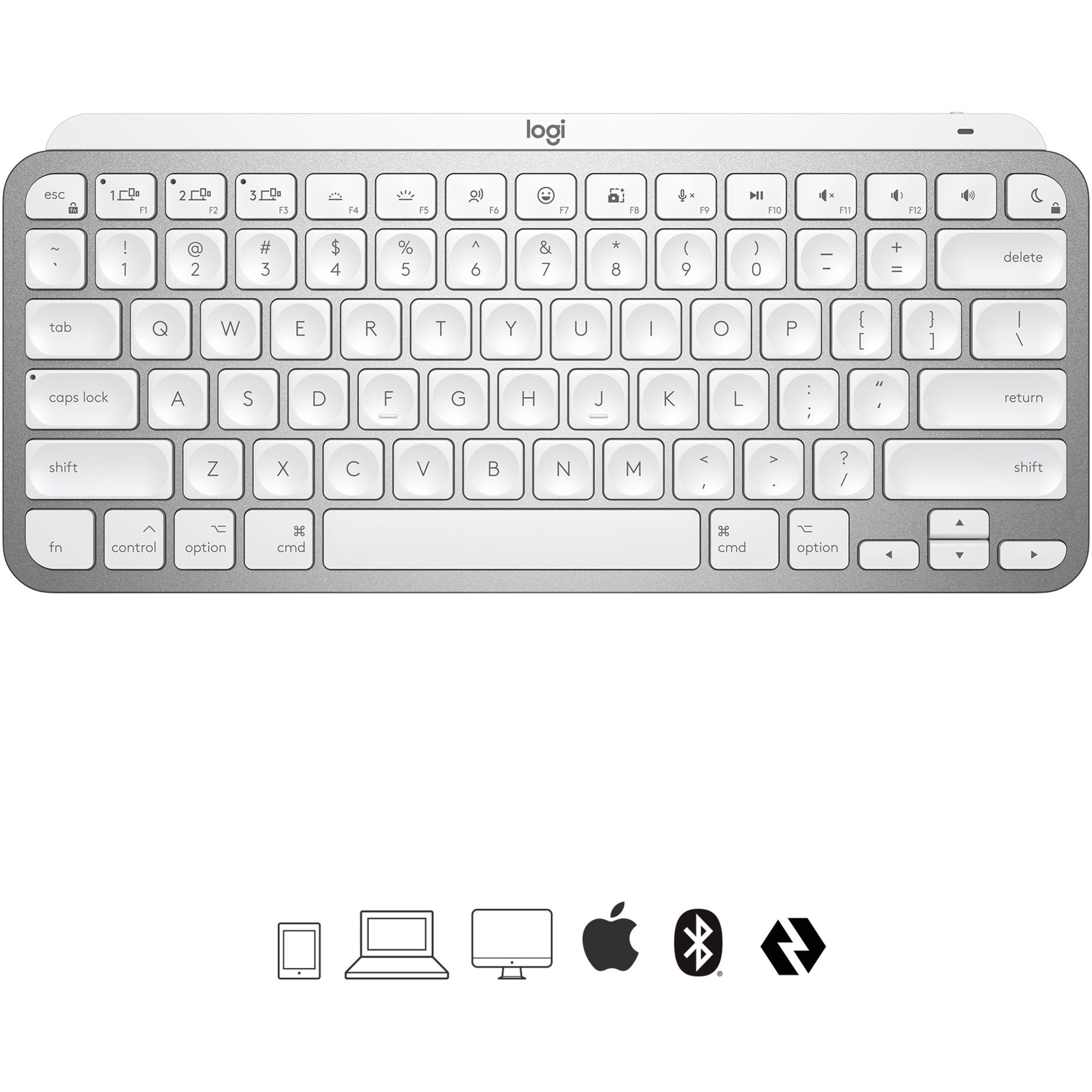 Logitech 920-010389 MX Keys Mini para MAC Teclado Iluminado Inalámbrico Minimalista Marca: Logitech Traducción de la marca: Logitech