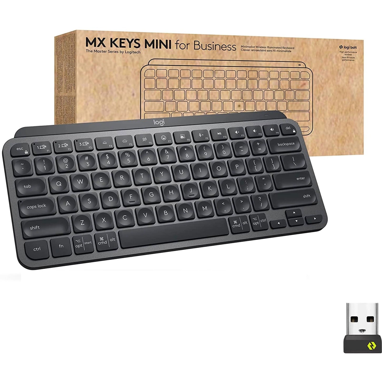 Logitech 920-010594 MX Keys Mini for Business Keyboard, Graphite, Rech –  Network Hardwares