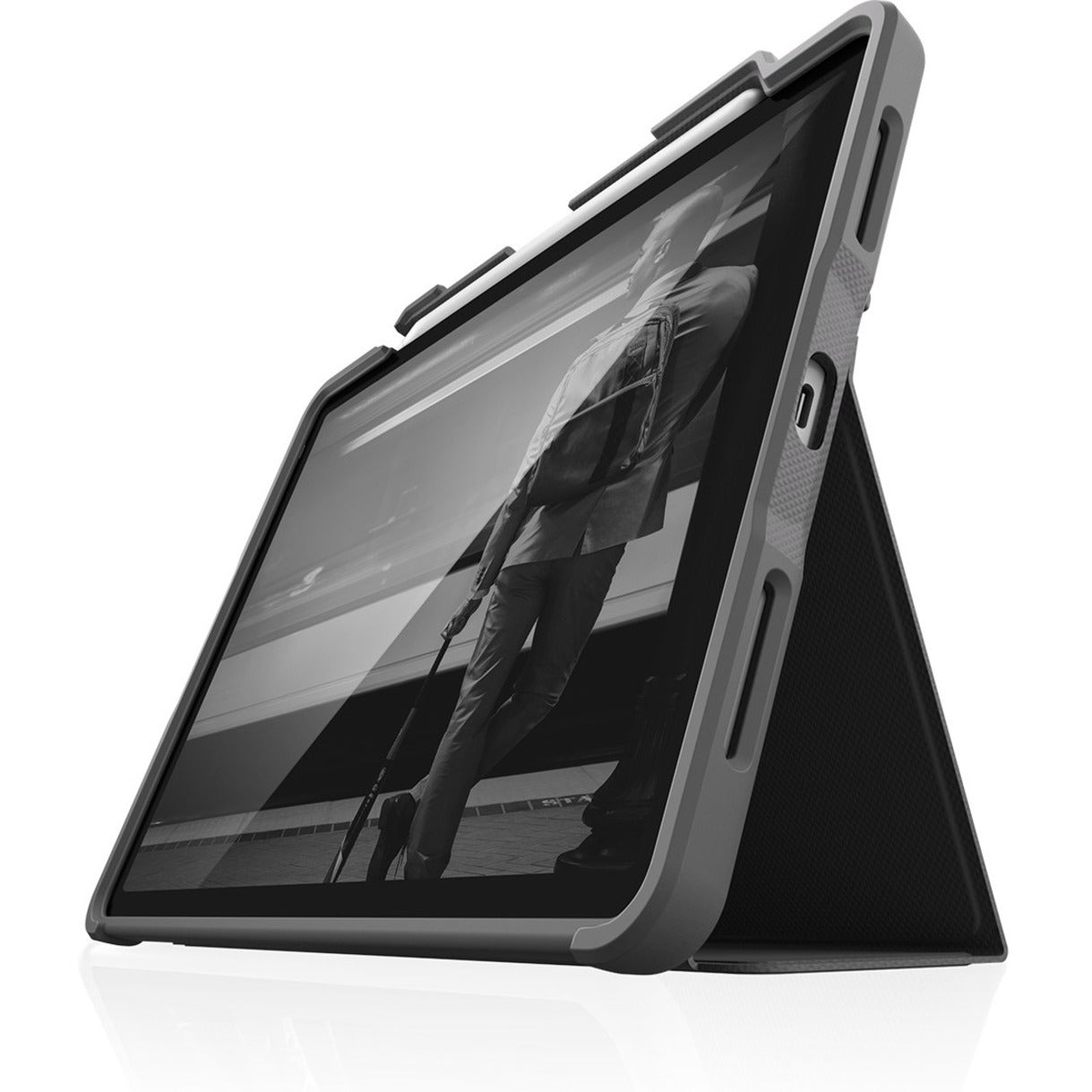 STM Goods STM-222-334KZ-01 DUX PLUS iPad Pro Modelle mit Apple Pencil Aufbewahrung (2021) Schwarz 11"