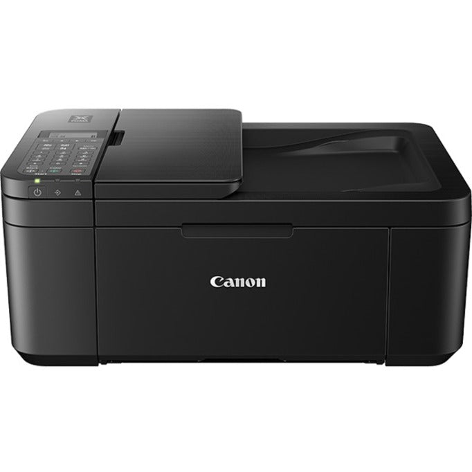 Front view of Canon PIXMA TR4720 printer showing LCD display and control panel interface-alternate-image2