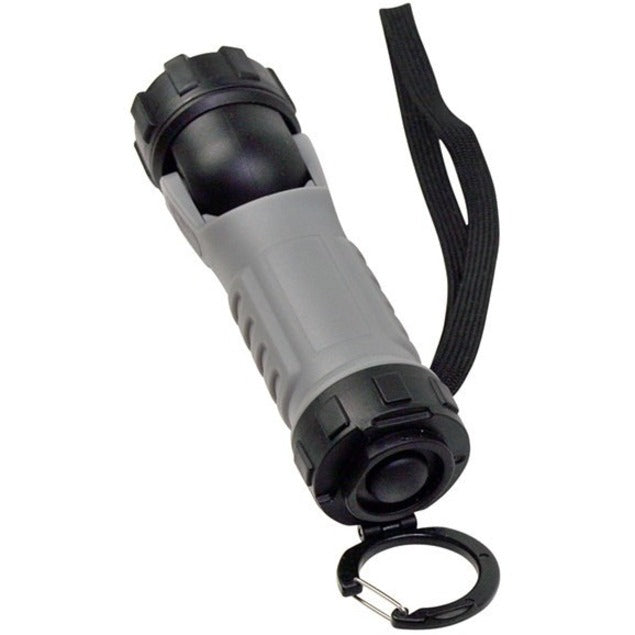 Close-up view of Dorcy work light showing carabiner clip and wrist strap attachment-alternate-image6