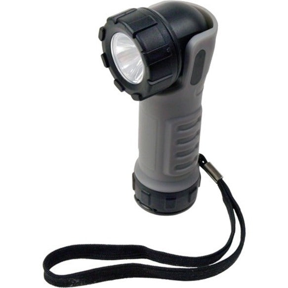 Side view of Dorcy work light showing ergonomic grip and adjustable head design