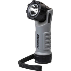 Dorcy Pro Series 280 Lumen LED Work Light Flashlight, Water & Weather Resistant, 90° Swivel Head, Durable TPE, Carabiner Clip, 3 AAA Battery Powered, Black/Gray - 41-2392 (1 Year Warranty)