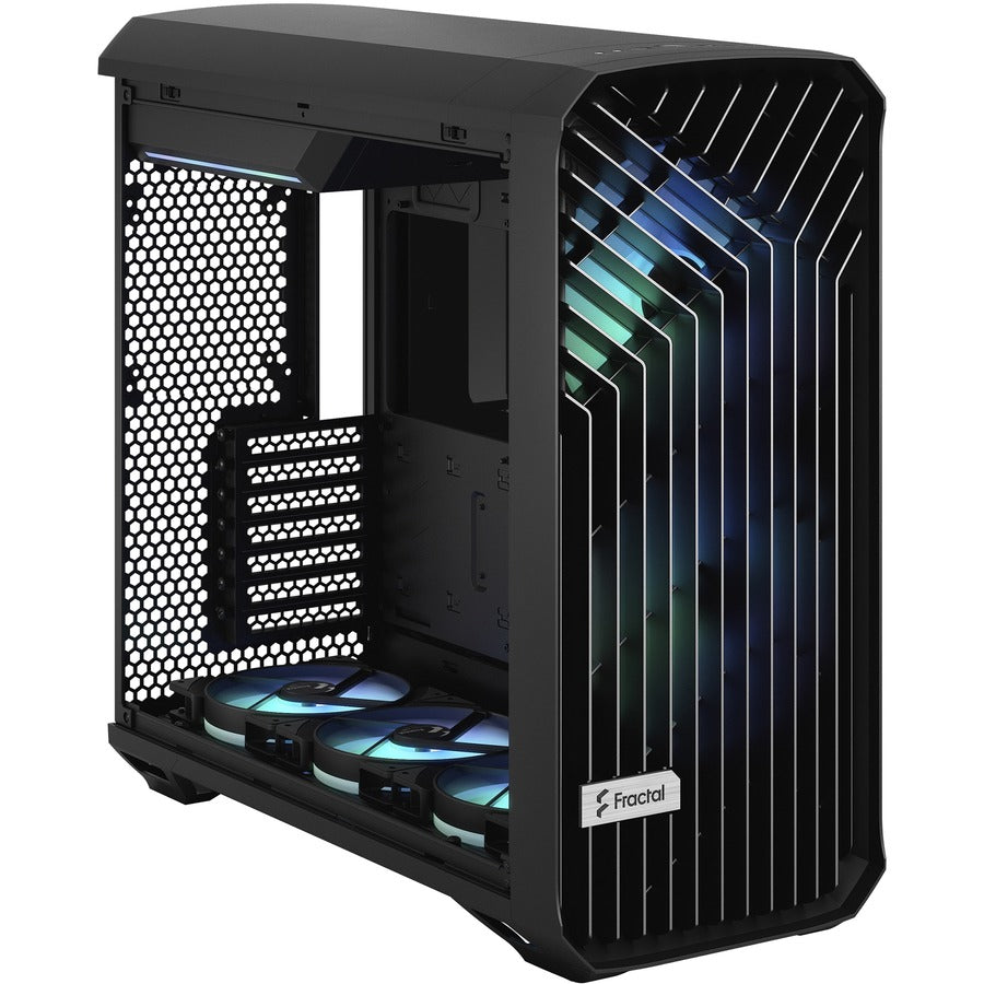 Fractal Design FD-C-TOR1A-04 Torrent Black RGB TG Light Tint Computer Case, Steel, Tempered Glass, 6 Expansion Bays, 7 Expansion Slots