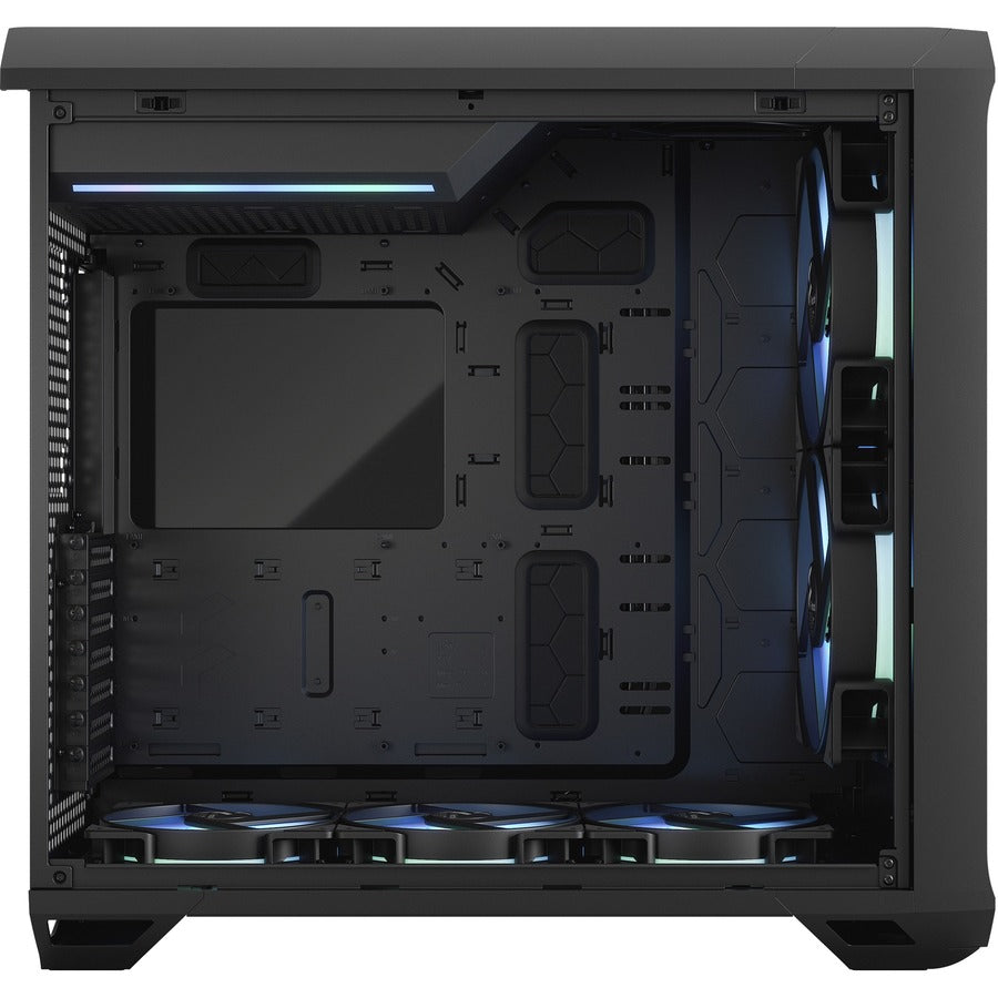 Fractal Design Torrent Black RGB Computer Case, Steel & Tempered Glass, 5 Pre-installed Fans, 6 Expansion Bays, ATX/EATX Compatible, Front USB/Audio Ports - FD-C-TOR1A-04 (2 Year Warranty)