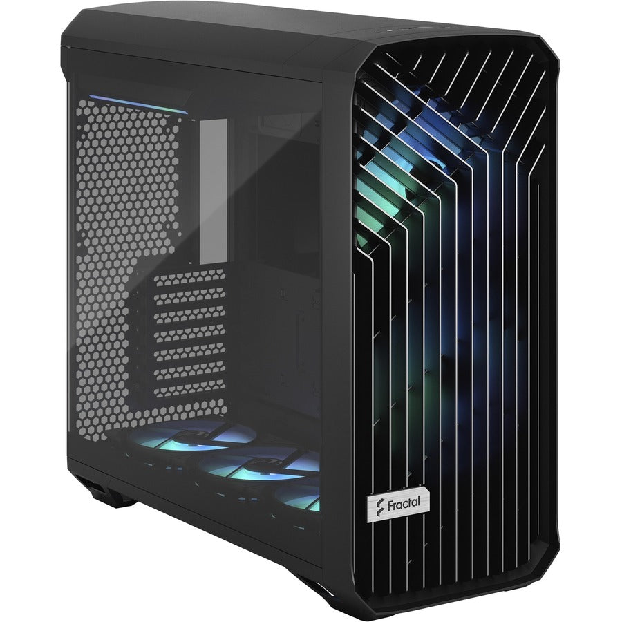 Fractal Design FD-C-TOR1A-04 Torrent Black RGB TG Light Tint Computer Case, Steel, Tempered Glass, 6 Expansion Bays, 7 Expansion Slots