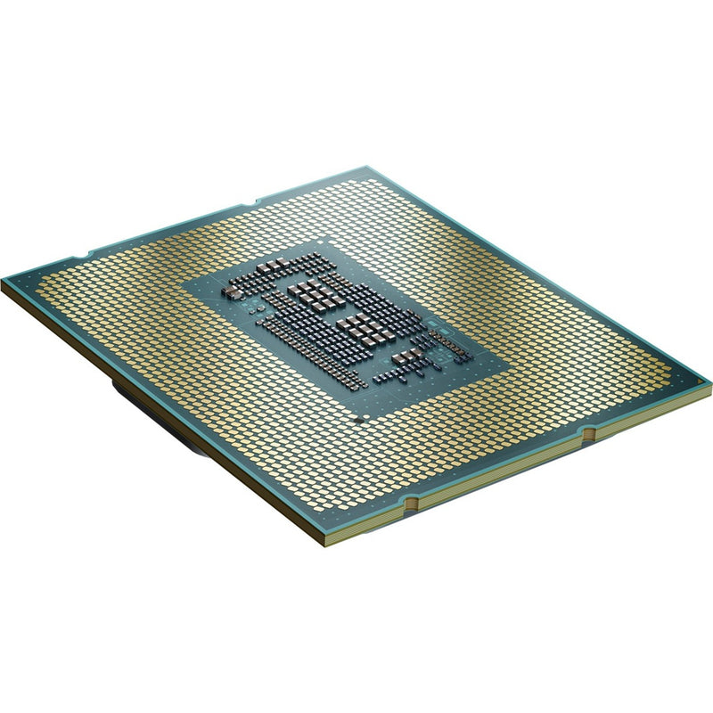 Bottom view of Intel Core i9-12900K processor showing contact array