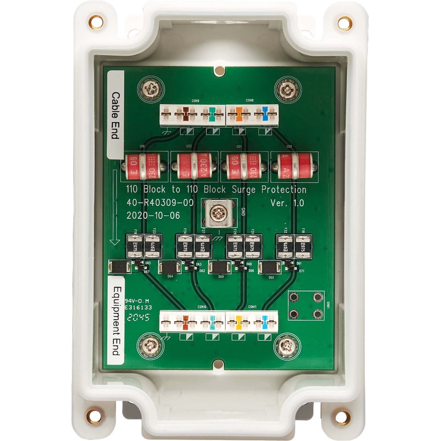 Tripp Lite B110-SP-CAT-OD2 Modulo di protezione da sovratensioni Conforme al TAA Garanzia di 2 anni Protezione della linea dati Ethernet