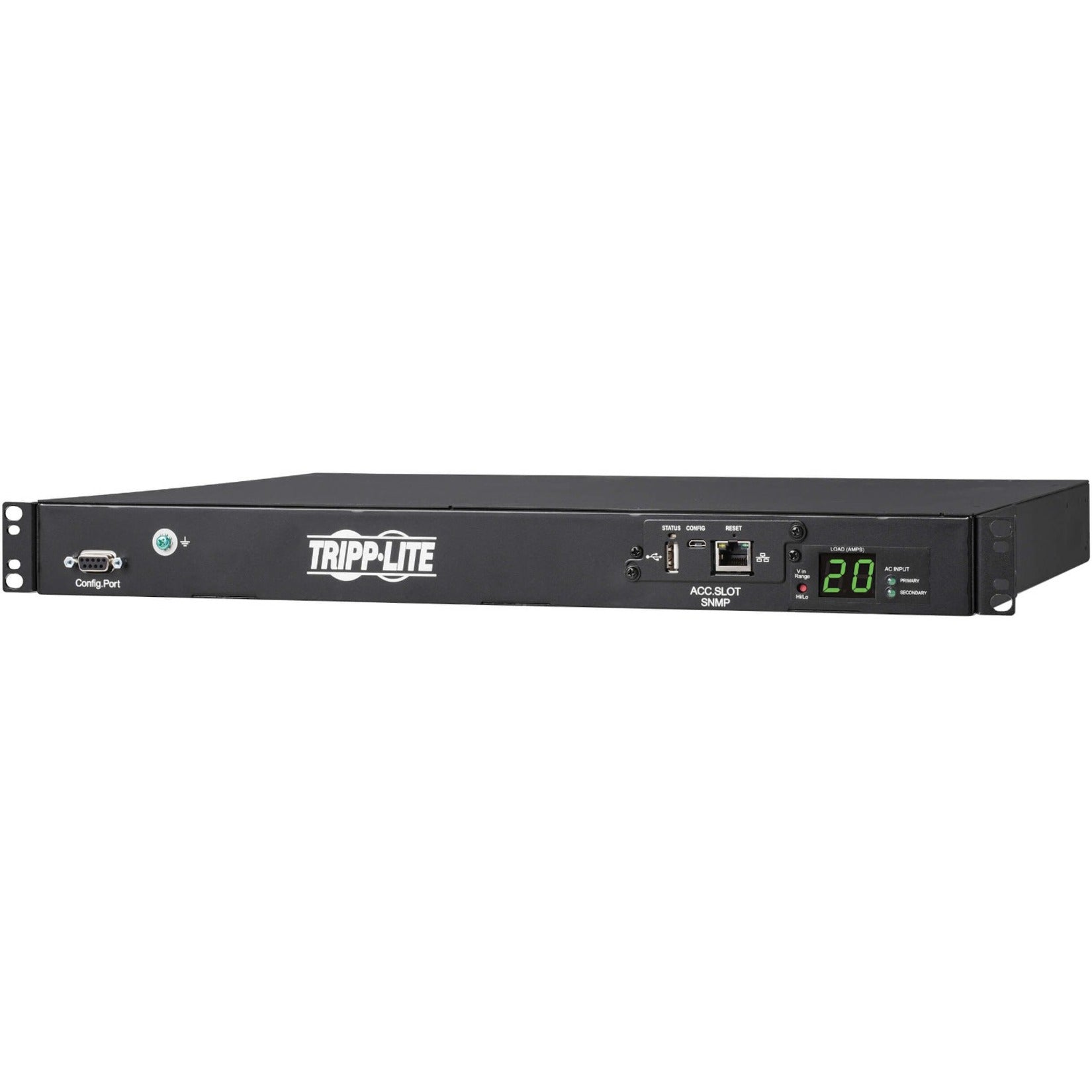 Tripp Lite PDUMNH20HVAT1 10-Outlets PDU、20A、230V AC、3800W、SNMP、Telnet、SSH、HTML5 トリップライト