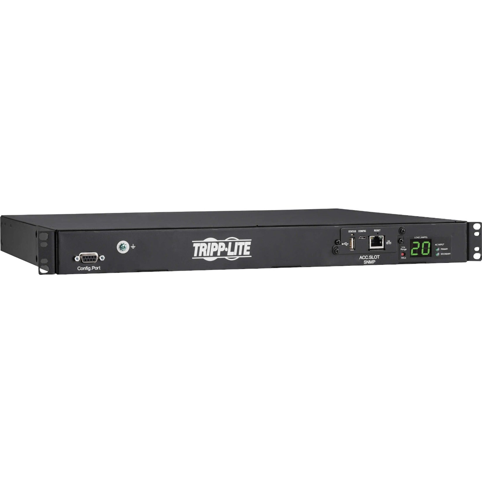 Tripp Lite PDUMNH20HVAT1 10-Outlets PDU、20A、230V AC、3800W、SNMP、Telnet、SSH、HTML5 トリップライト