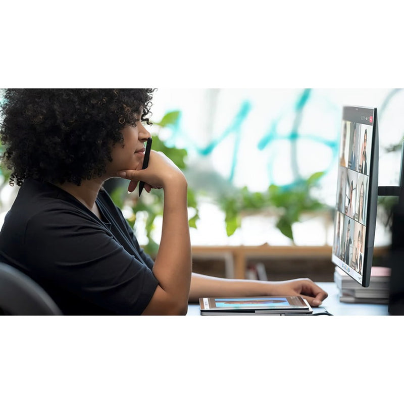 Person using Surface Slim Pen 2 during virtual meeting