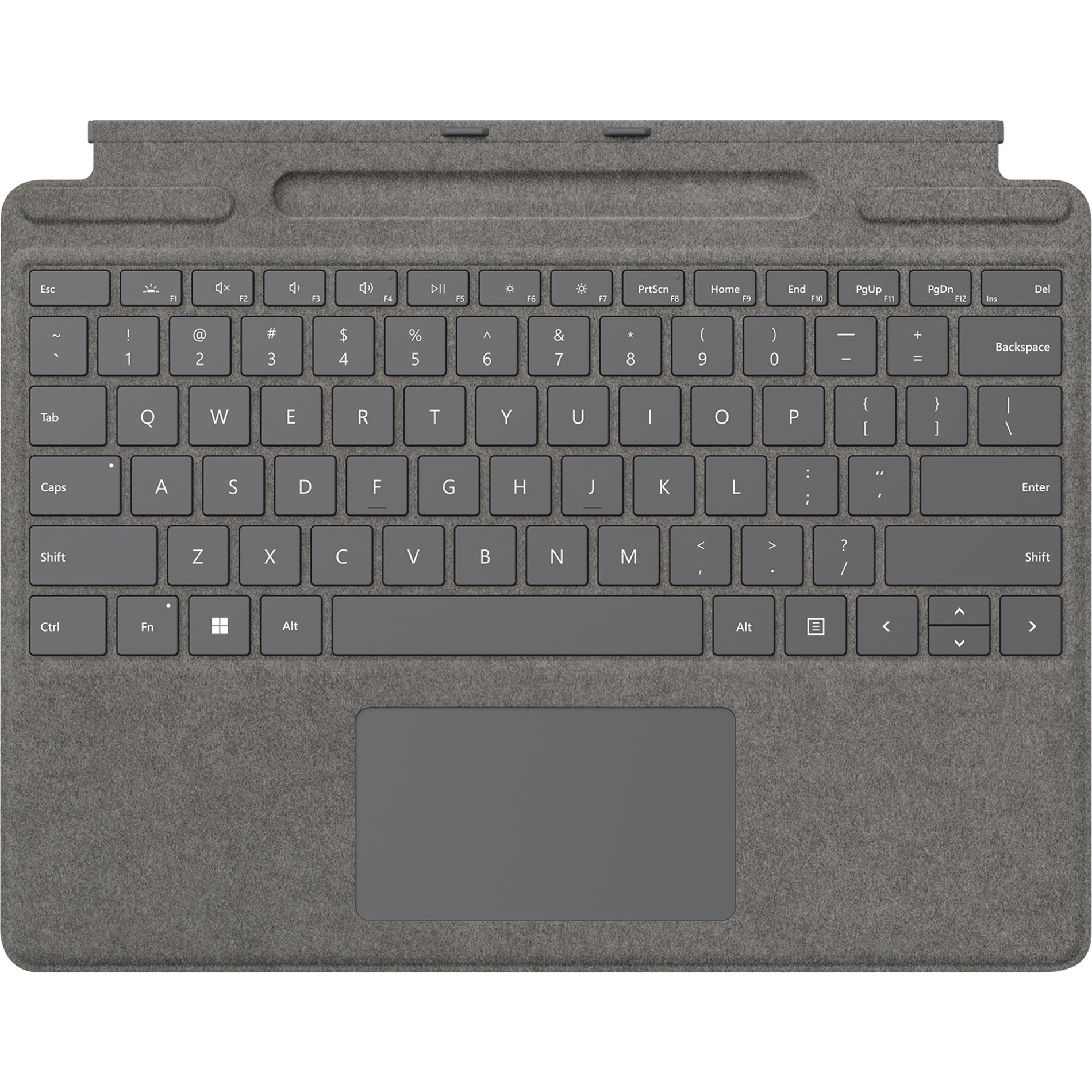 ไมโครซอฟต์ 8XB-00061 คีย์บอร์ดซิกเนเจอร์สำหรับ Surface Pro - แพลตินัม ผ้ากำมะหยี่ด้านนอก ขนาดหน้าจอ 13 นิ้ว