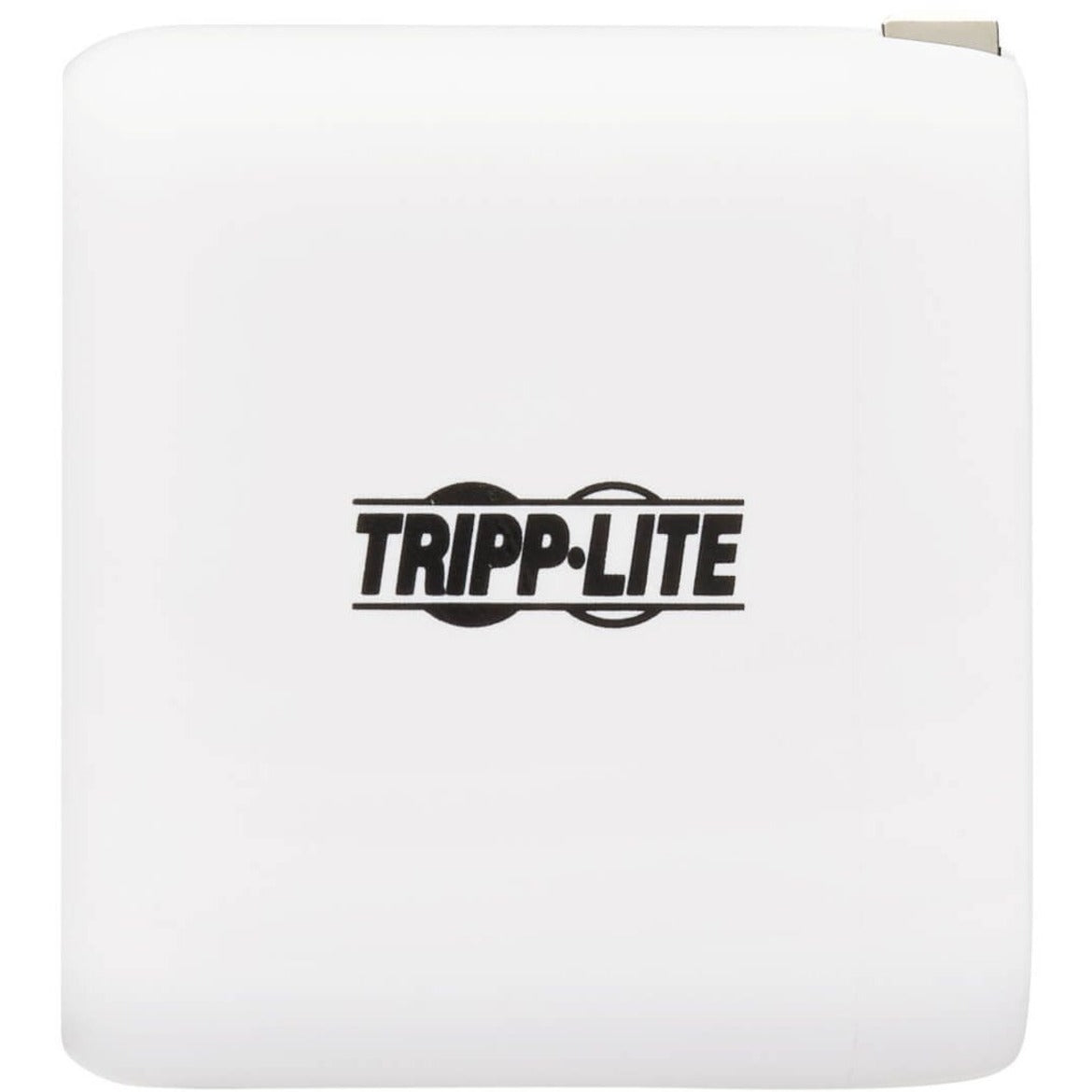 Angled view of Tripp Lite USB-C charger emphasizing its compact size-alternate-image4