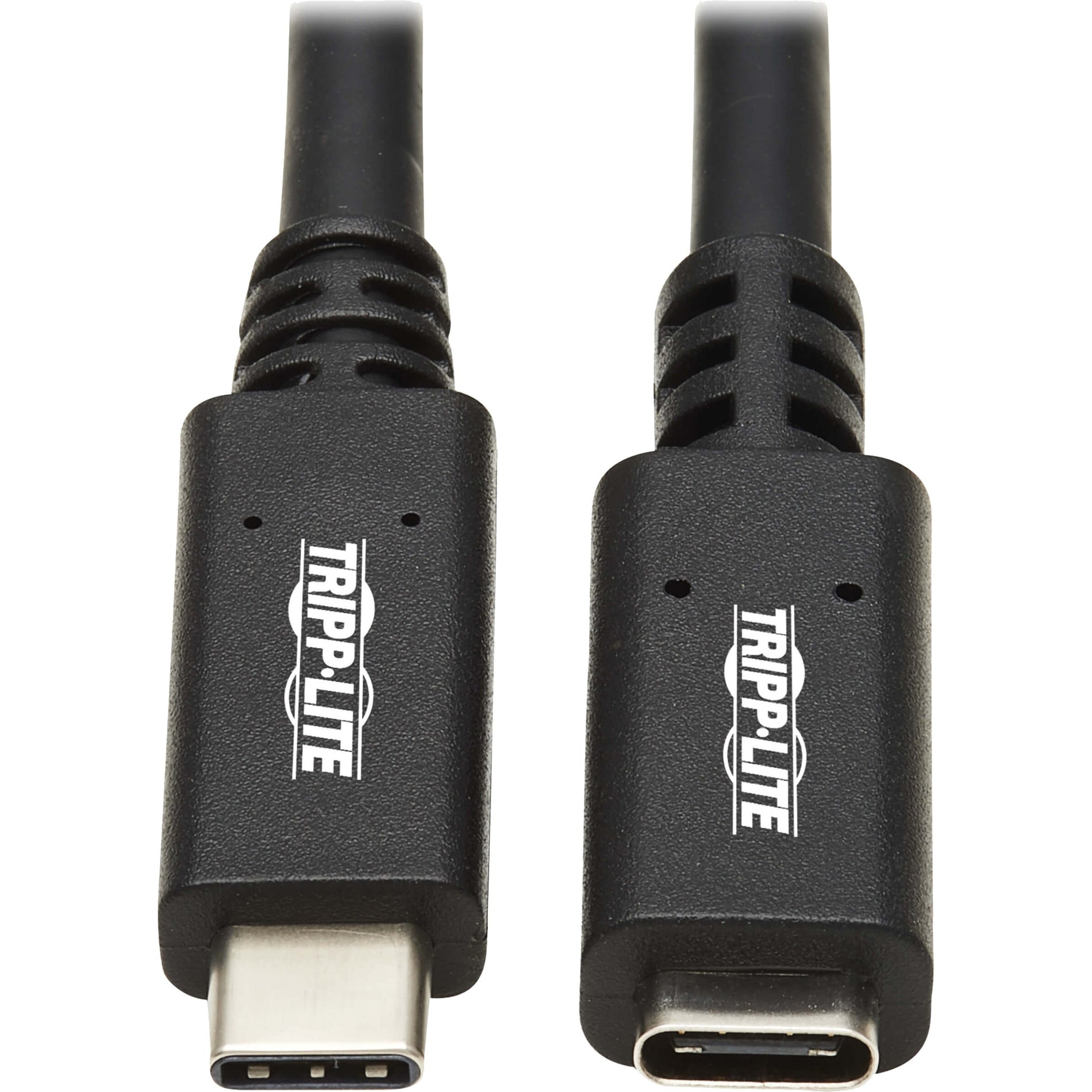 كابل تمديد USB-C من تريـب لايت U421-006، ذكر/أنثى، أسود، 6 قدم (1.8 متر)، شحن سريع، شحن، توصيل طاقة USB (USB PD)، توصيل وتشغيل