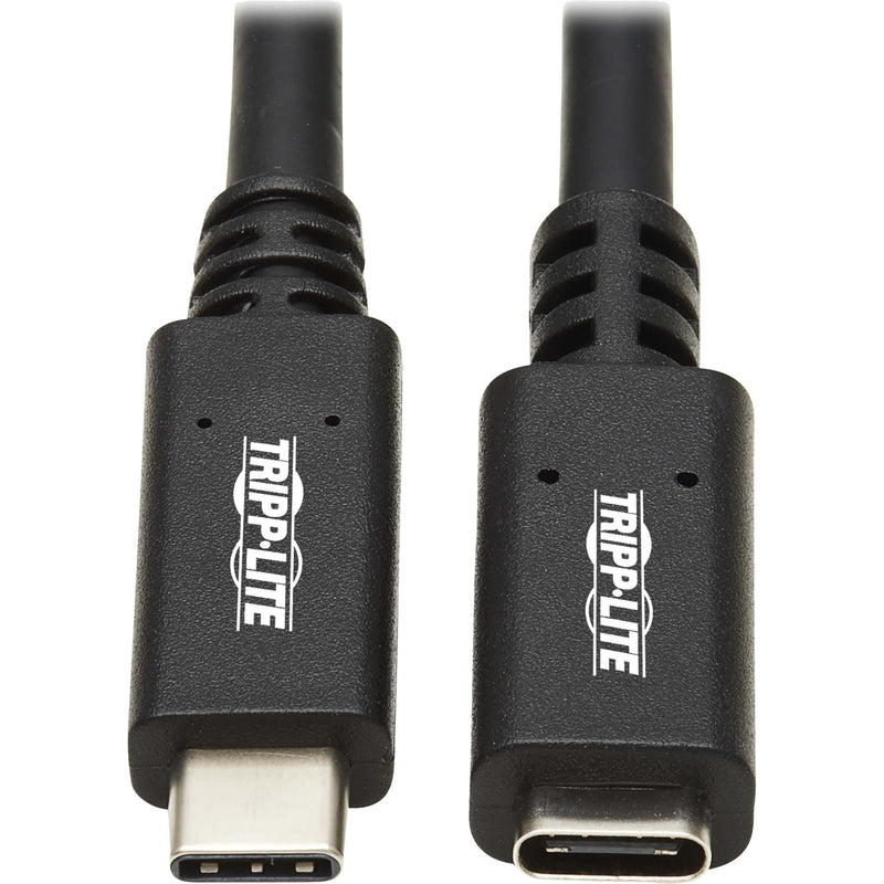 Close-up of Tripp Lite branded USB-C connectors