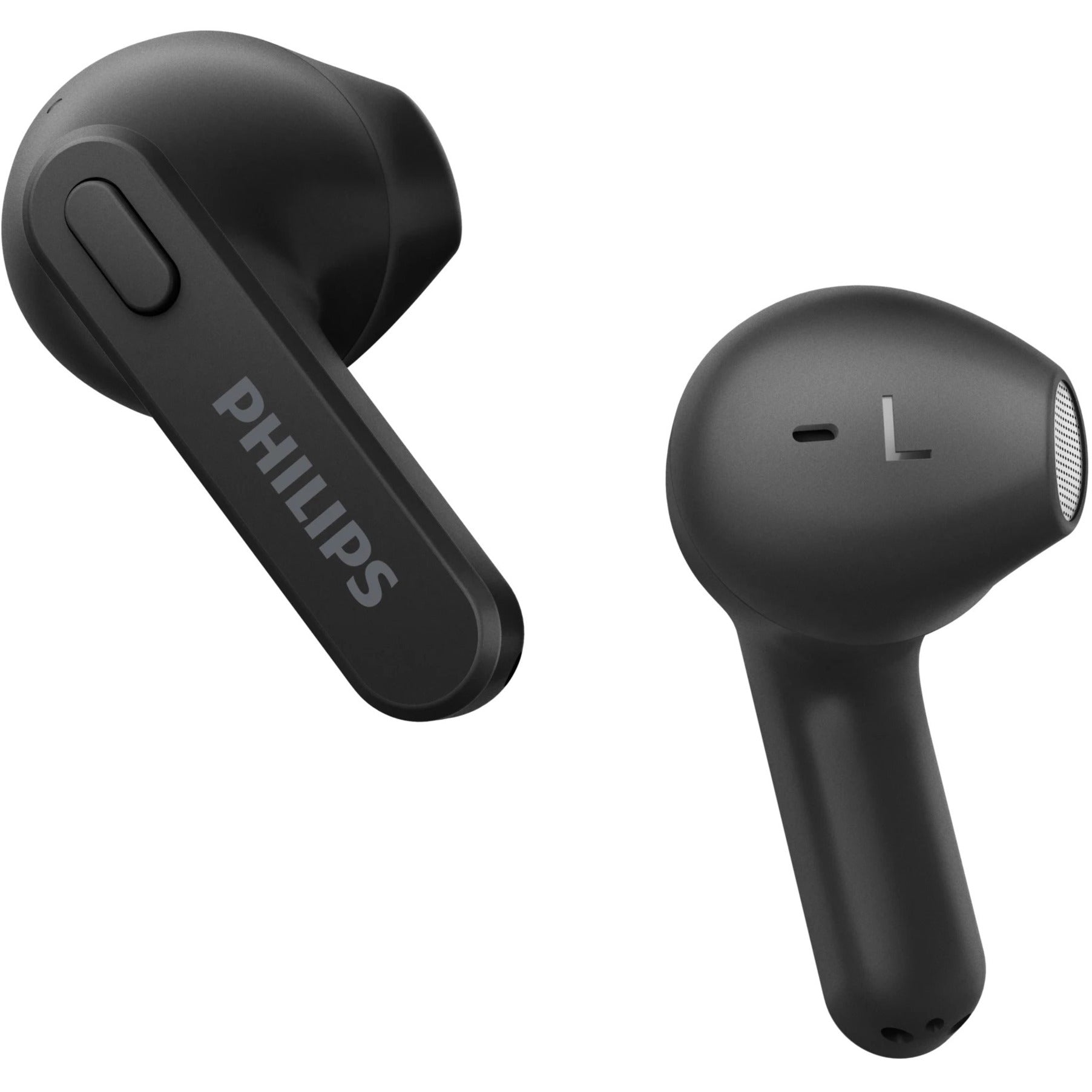 Philips TAT2236BK/00 True Wireless Headphones, Lightweight, Comfortable, Rechargeable Battery, IPX4, Black