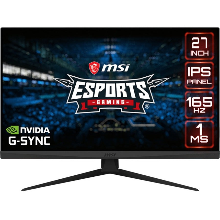 MSI OPTIXG273 Optix G273 27 Full HD Gaming LCD Monitor, 1ms Response Time, G-Sync Compatible, 300 Nit Brightness, 94% DCI-P3 Color Gamut, Black