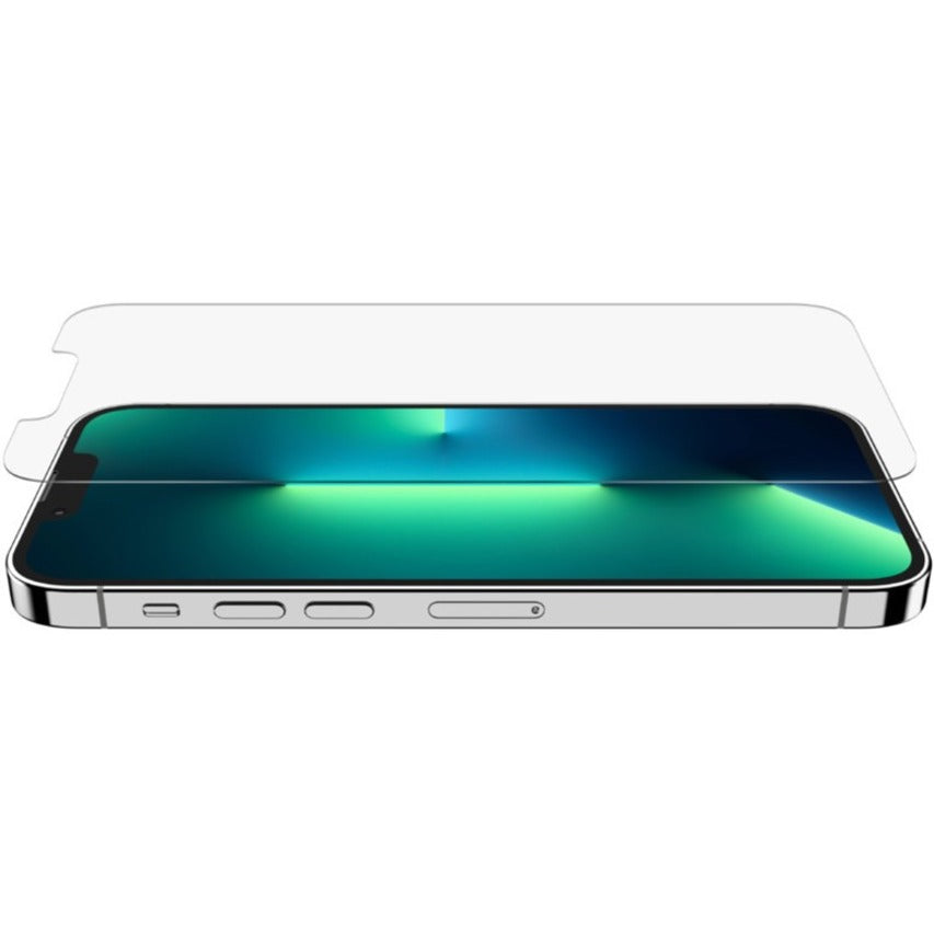 Belkin OVA069ZZ ScreenForce TemperedGlass behandeld screenprotector voor iPhone 13 / iPhone 13 Pro zonder bubbels eenvoudig aan te brengen aanraakgevoelig antimicrobieel