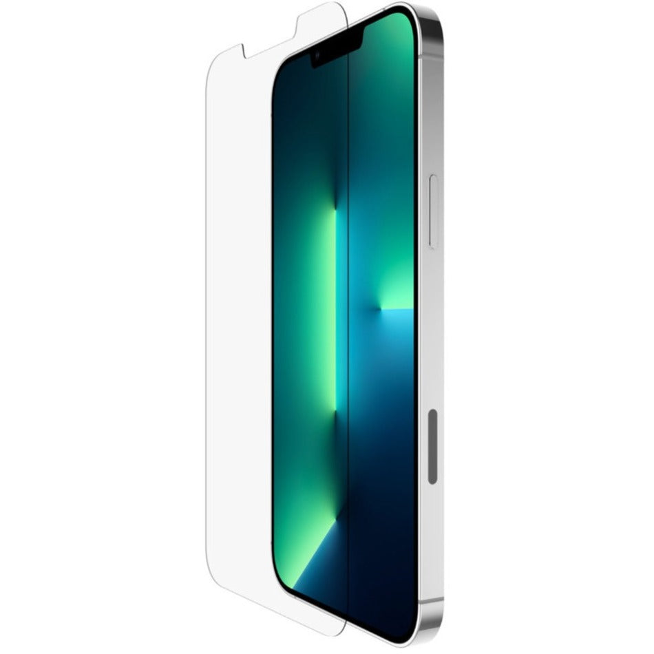 Belkin OVA069ZZ ScreenForce TemperedGlass behandeld screenprotector voor iPhone 13 / iPhone 13 Pro zonder bubbels eenvoudig aan te brengen aanraakgevoelig antimicrobieel