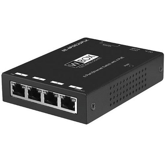 W Feld 0E-4POE2UPLK 6-Port Schnell-Ethernet-PoE-Switch 62W PoE-Budget RoHS- & WEEE-zertifiziert