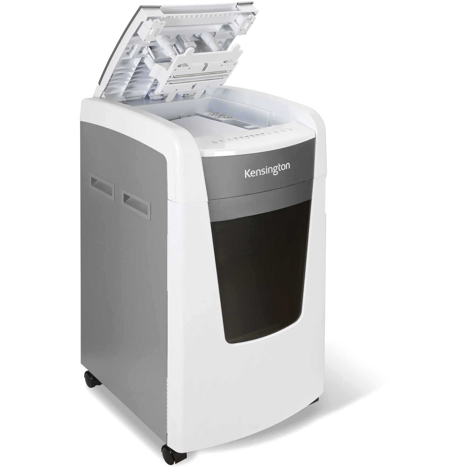 Kensington K52052AM OfficeAssist Auto Feed Shredder A6000-HS Anti-Jam Micro Cut, 10-Sheet Capacity, 4-Hour Run Time, 29 gal Wastebin