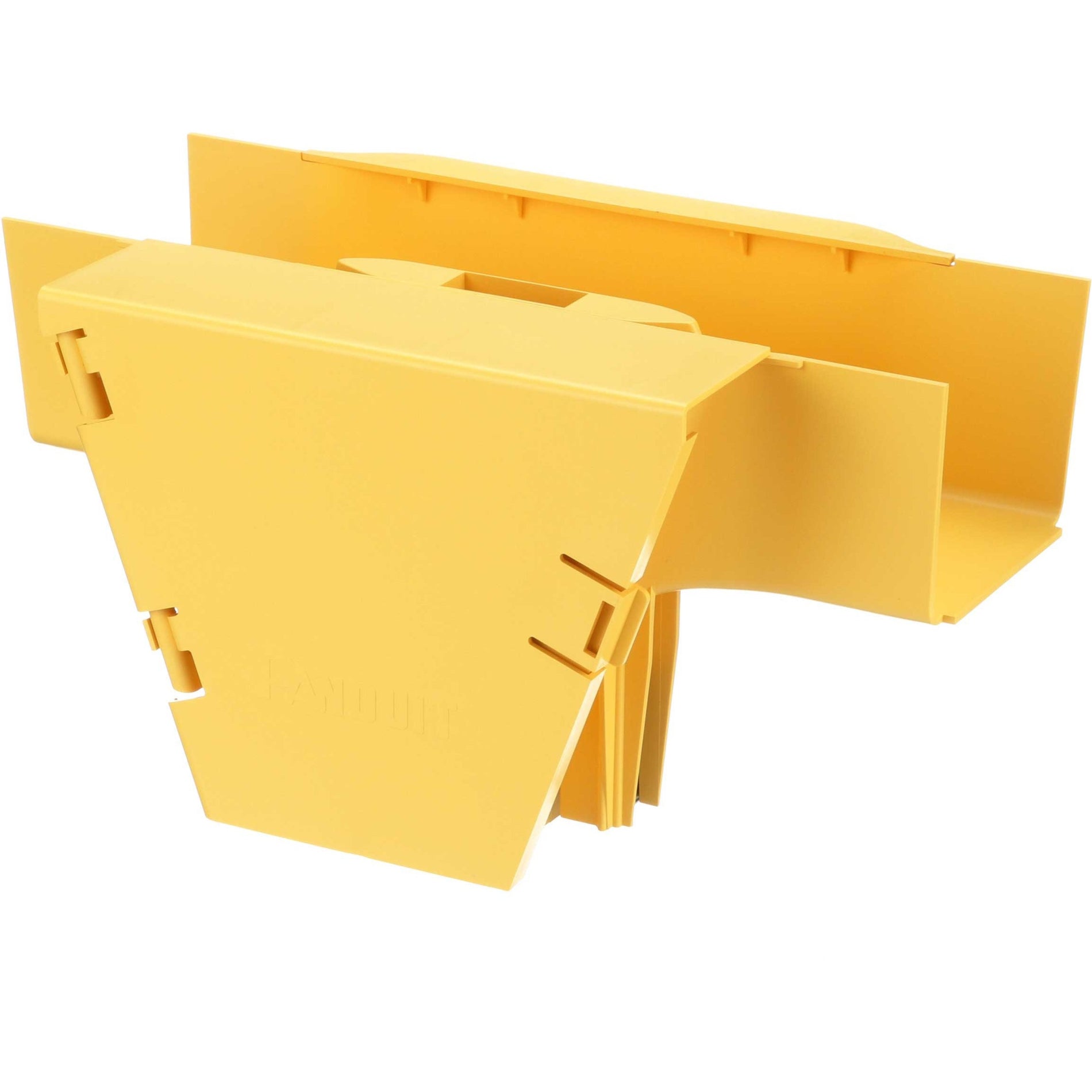 Panduit FRVT4X4LYL FiberRunner® Tee Vertical 90° 4x4 Amarillo Accesorio de Enrutamiento de Cable con Puerta Sentada