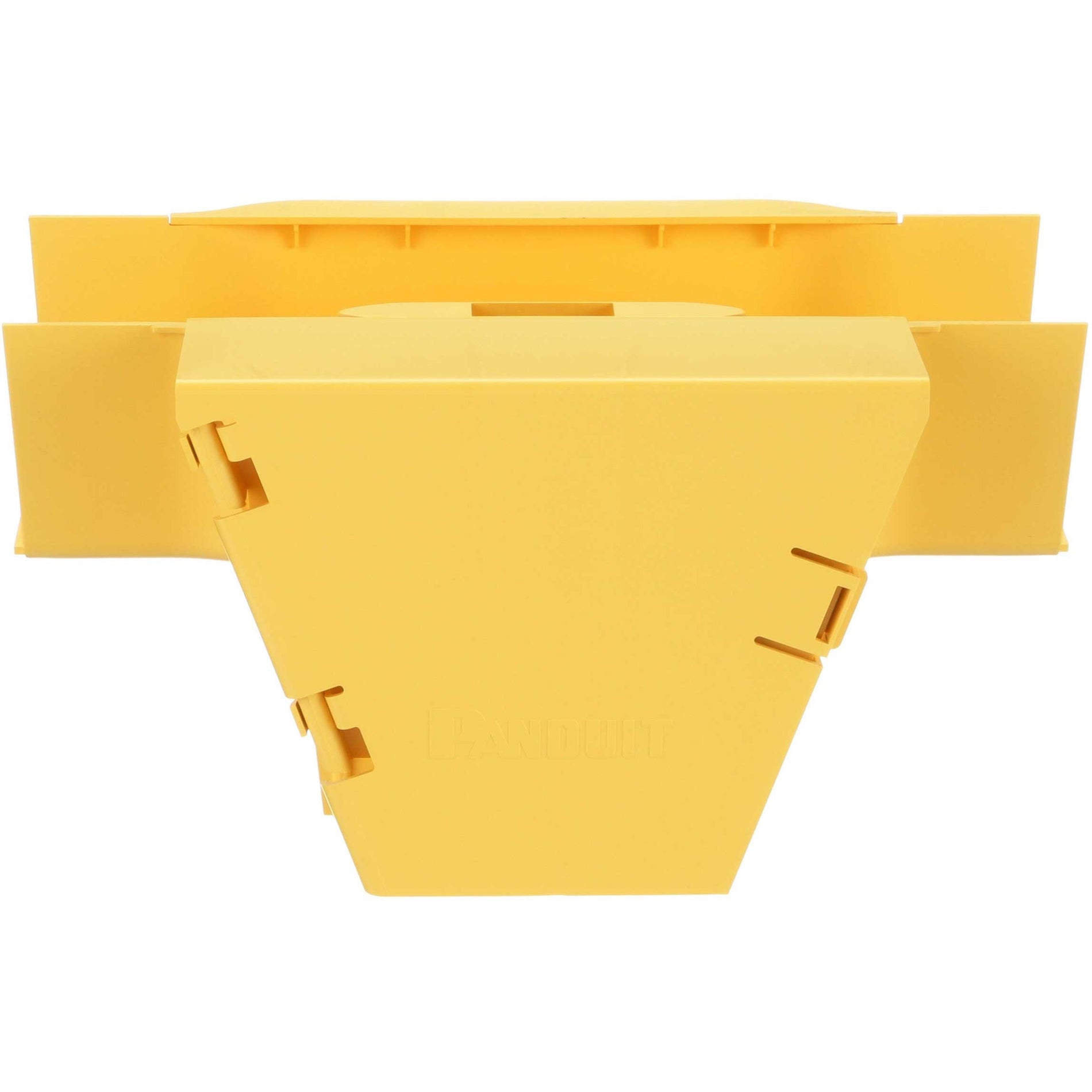 Panduit FRVT4X4LYL FiberRunner® Tee Vertical 90° 4x4 Amarillo Accesorio de Enrutamiento de Cable con Puerta Sentada