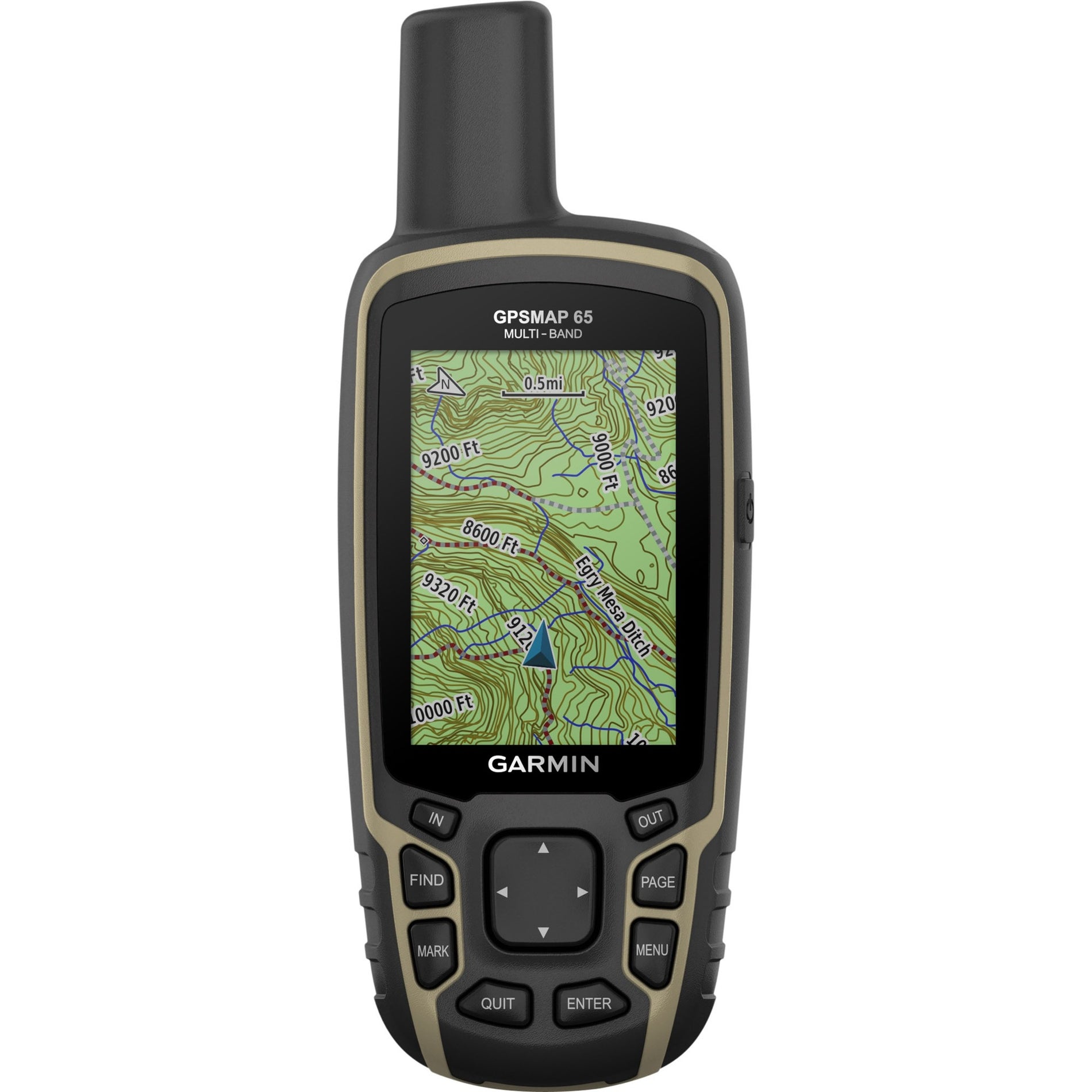 Garmin 010-02451-00 GPSMAP 65 Multi-Band GPS Handheld, Preloaded Maps, 2.6" Color Display, Bluetooth