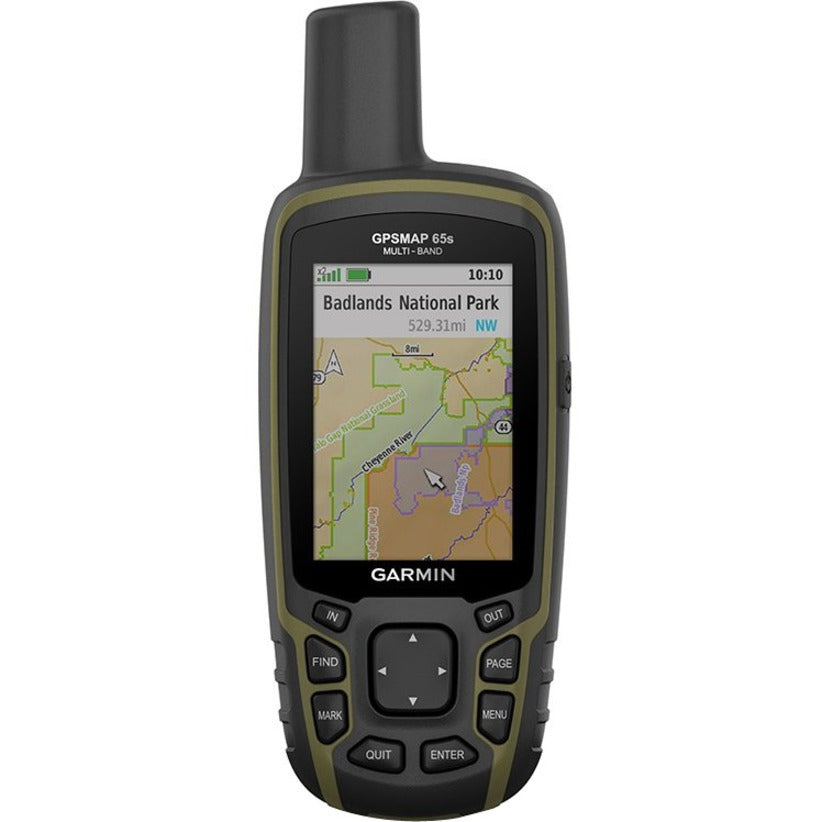 Garmin 010-02451-10 GPSMAP 65s Handheld GPS Navigator, Multi-Band GPS with Sensors