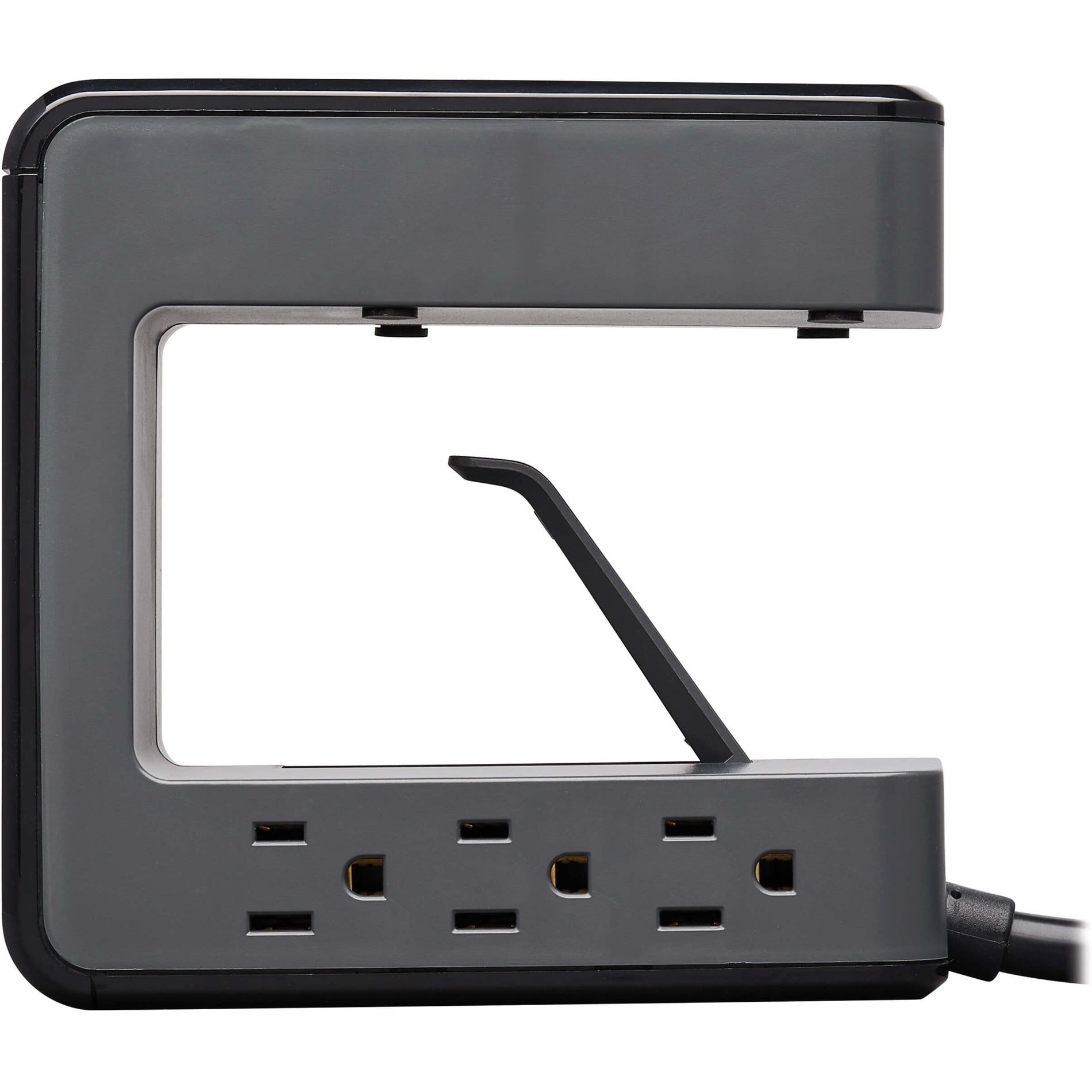 Side profile of Tripp Lite surge protector showing outlet spacing-alternate-image7