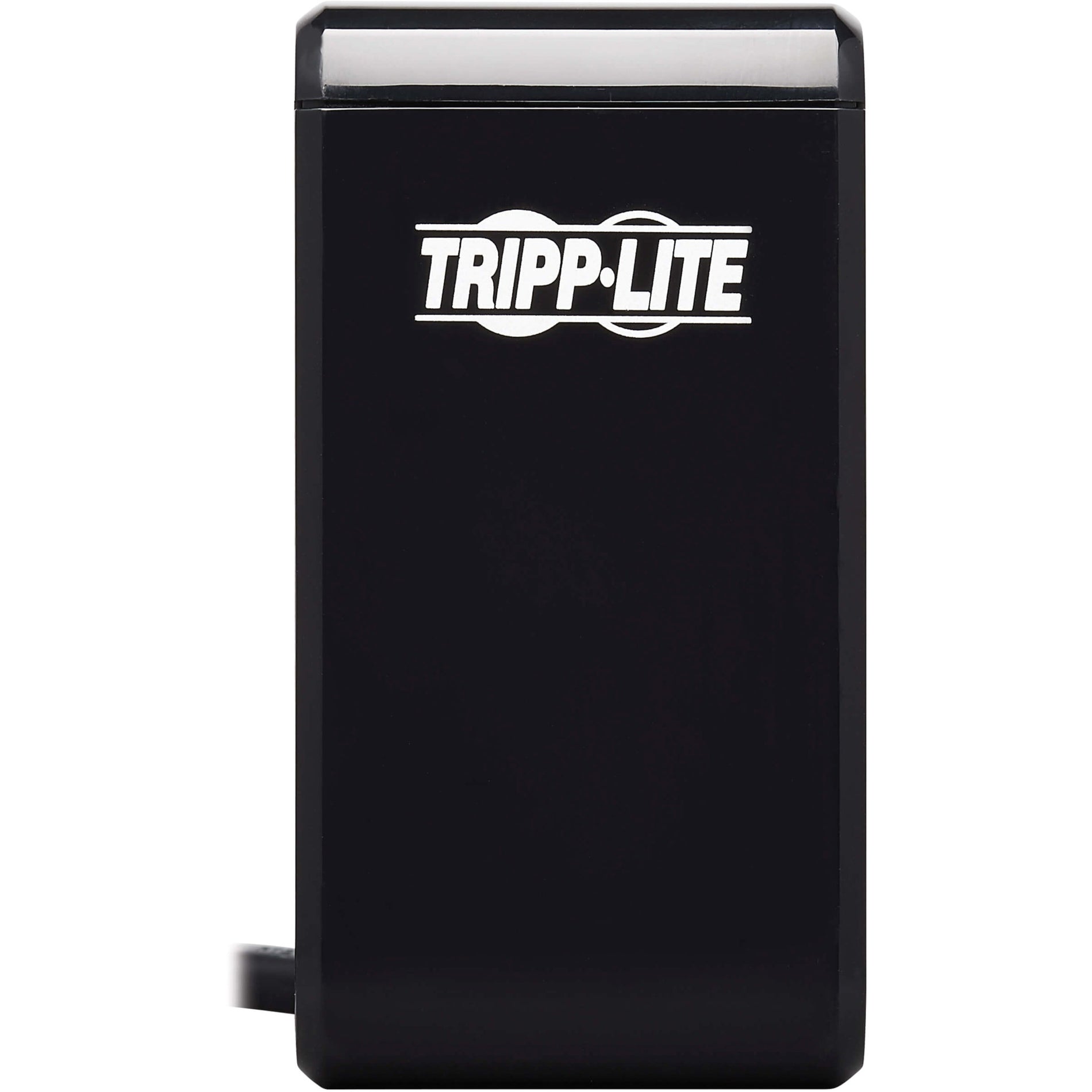 Front view of Tripp Lite surge protector showing sleek design and LED indicator-alternate-image3