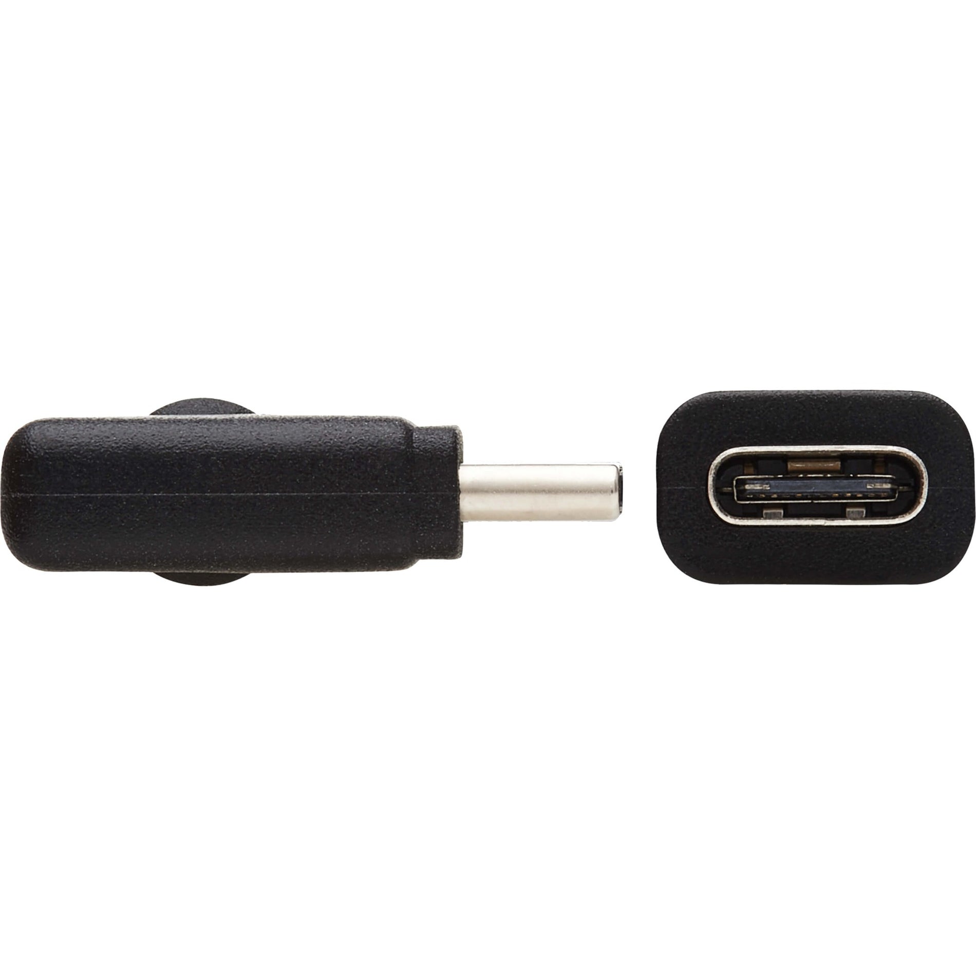 Câble d'extension USB-C Tripp Lite U421-20N-G2-RA M/F Noir 20 po (05 m) Résistant aux pliures Charge rapide Livraison d'énergie USB (USB PD) Connecteur à angle droit Résistant à la traction Prise en charge et lecture.