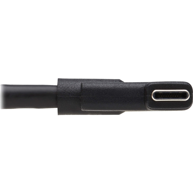 Detail shot of USB-C connector showing protective features