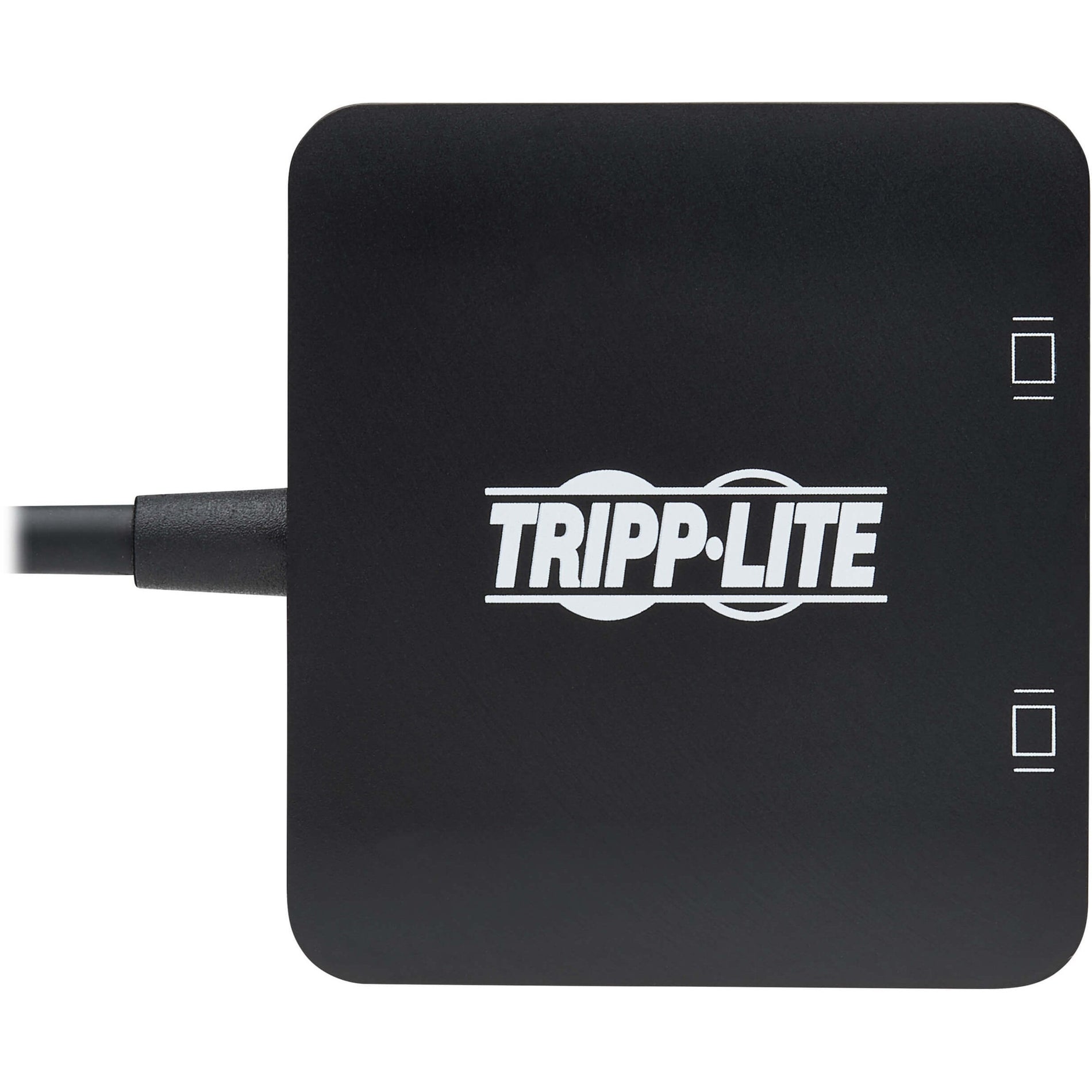 Top view of Tripp Lite adapter showing brand logo and construction-alternate-image3