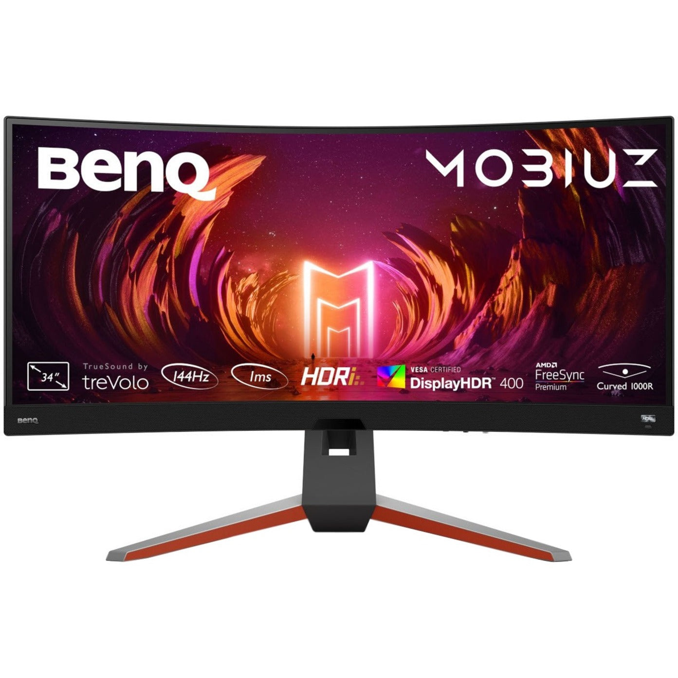 BenQ EX3410R MOBIUZ 34" WQHD Curved Gaming Monitor, 144Hz, 1ms, FreeSync Premium Pro