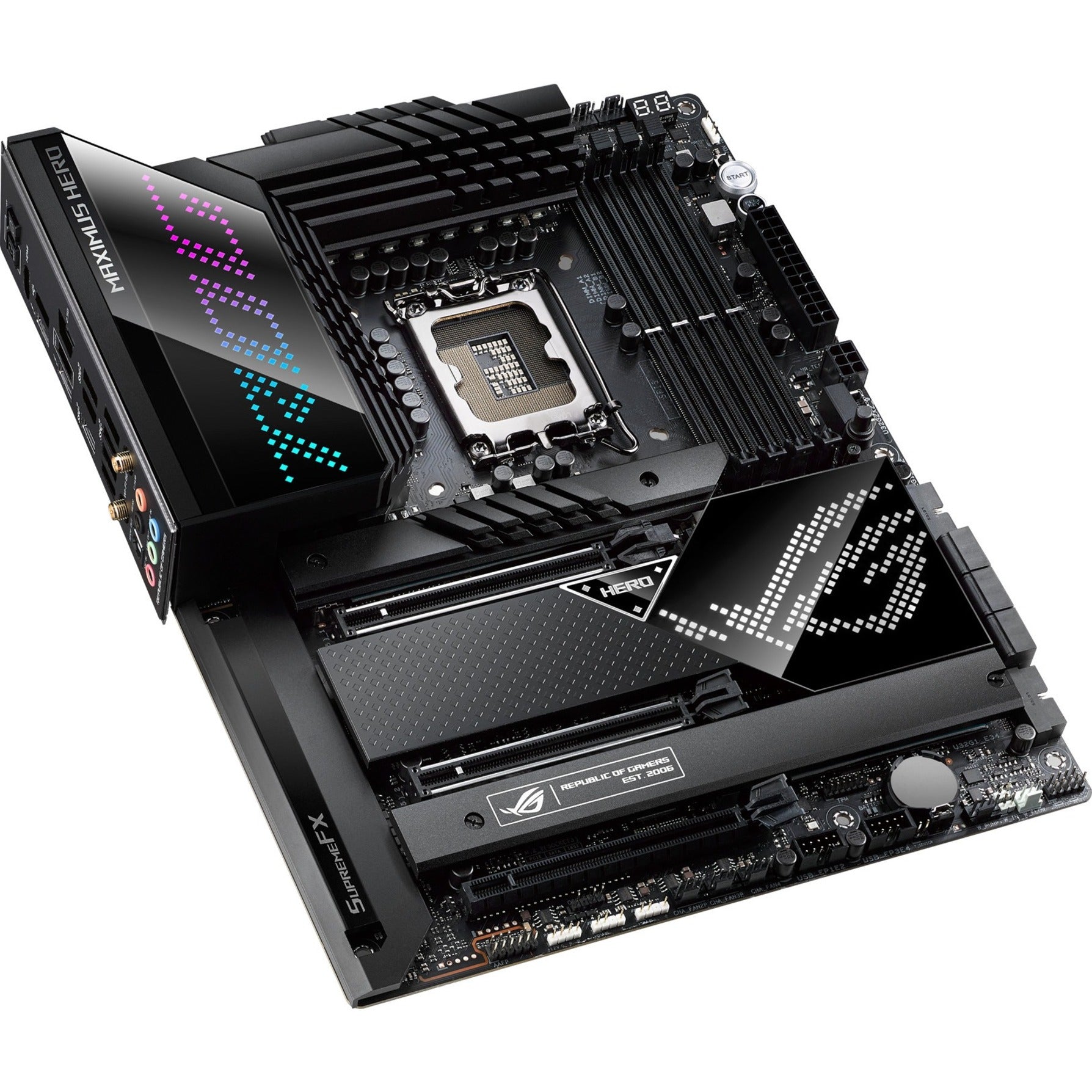 Asus ROG MAXIMUS Z690 HERO Desktop Motherboard ROG MAXIMUS Z690 HERO Intel Z690 Chipset Socket LGA-1700 Intel Optane Memory Ready ATX