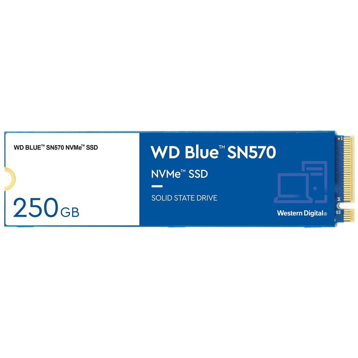 Western Digital WDS250G3B0C Blue SN570 NVMe SSD, 250GB, 5 Year Warranty, Windows 10 Pro Compatible [Discontinued]