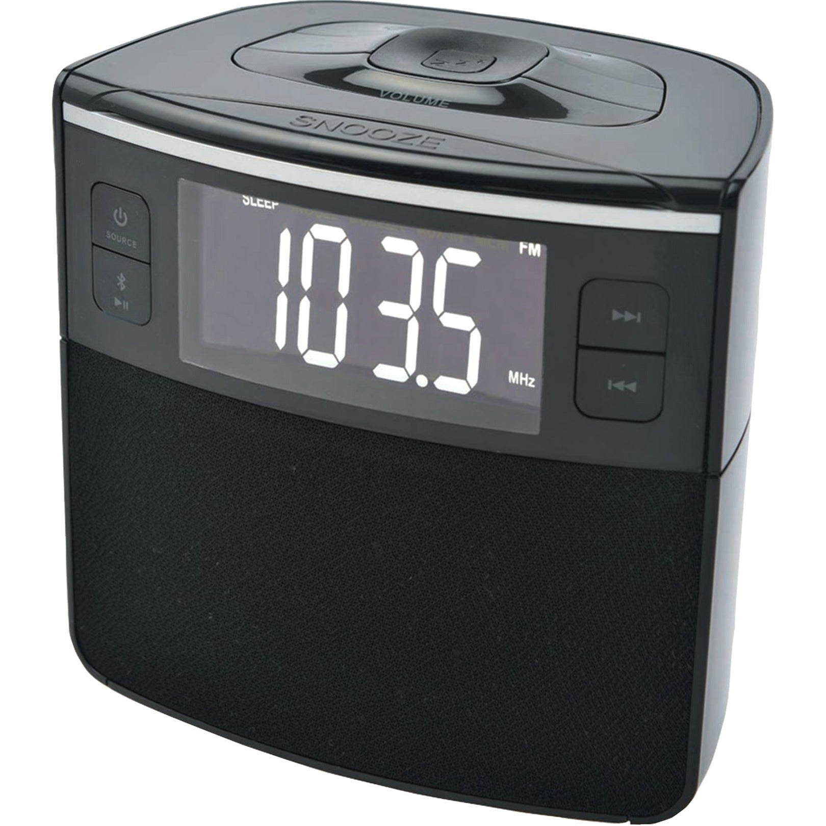 Sylvania Clock Radio with Dual Alarms, FM Radio, and USB Charging Port [Discontinued]