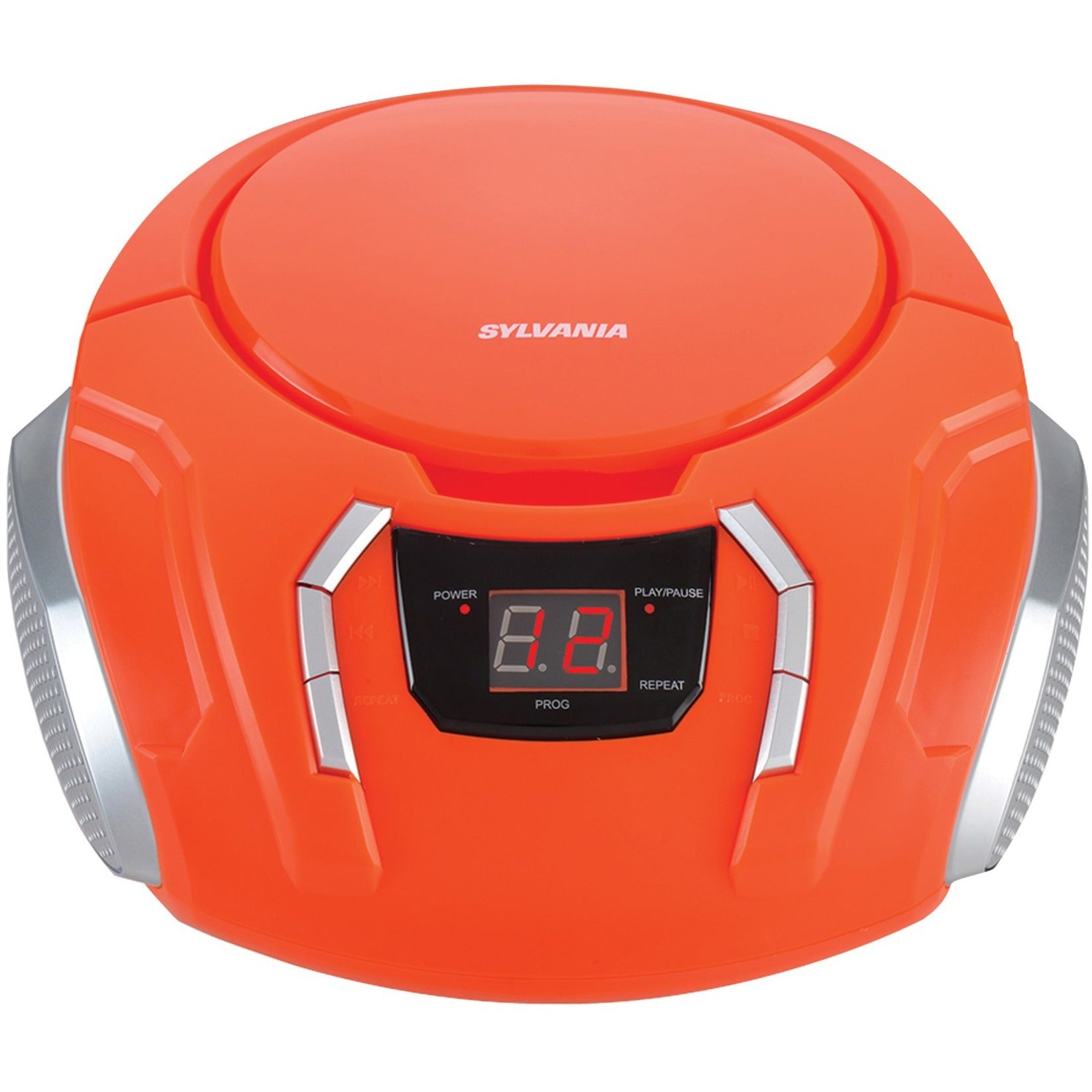 Sylvania SRCD261-B-ORANGE Portable CD Player with AM/FM Radio, Orange