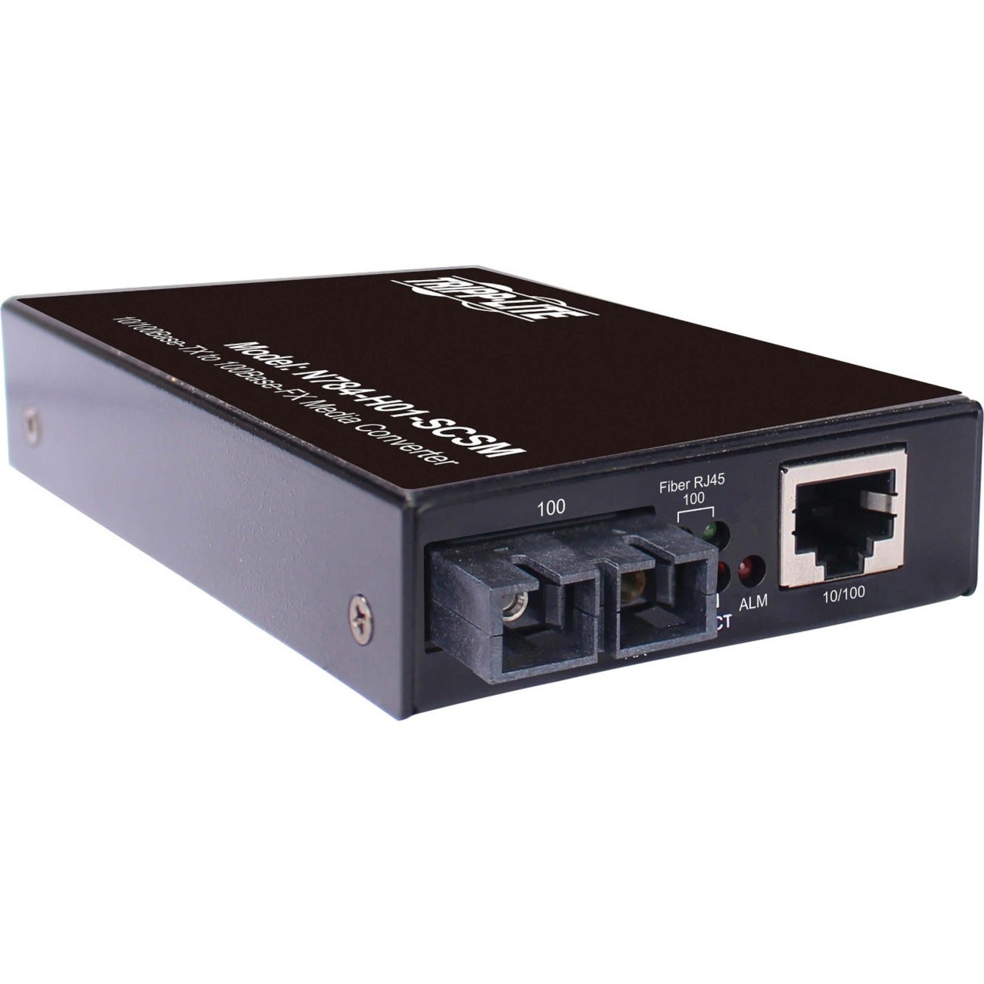 Tripp Lite N784-H01-SCSM Transceptor/Convertidor de Medios Cobre Resistente a Fibra Monomodo 10/100Base-TX 100Base-FX Ethernet Rápido Conforme a TAA