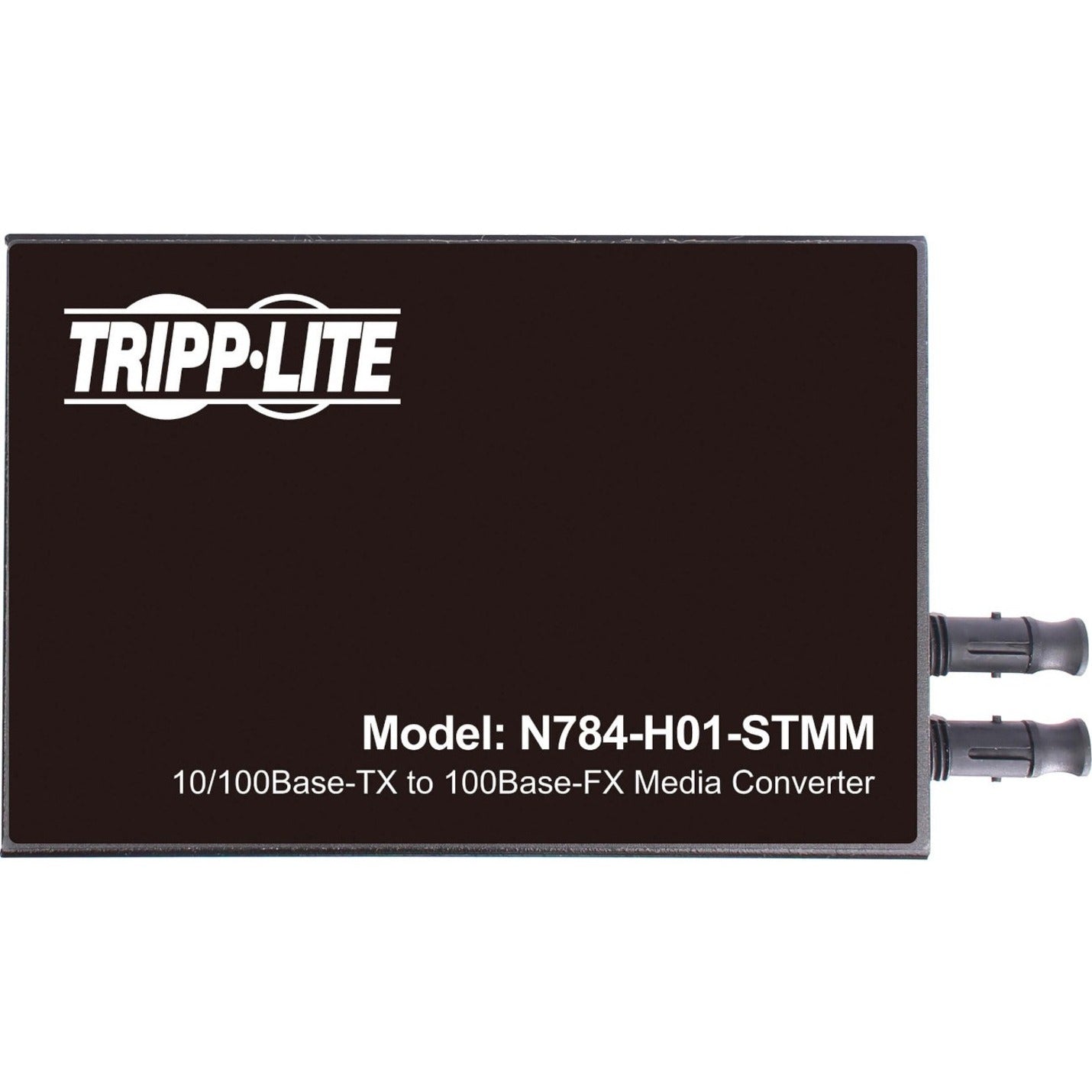 Tripp Lite N784-H01-STMM Transceiver/Media Converter 10/100Base-TX 100Base-FX Fast Ethernet Multi-mode 1.24 Mile
