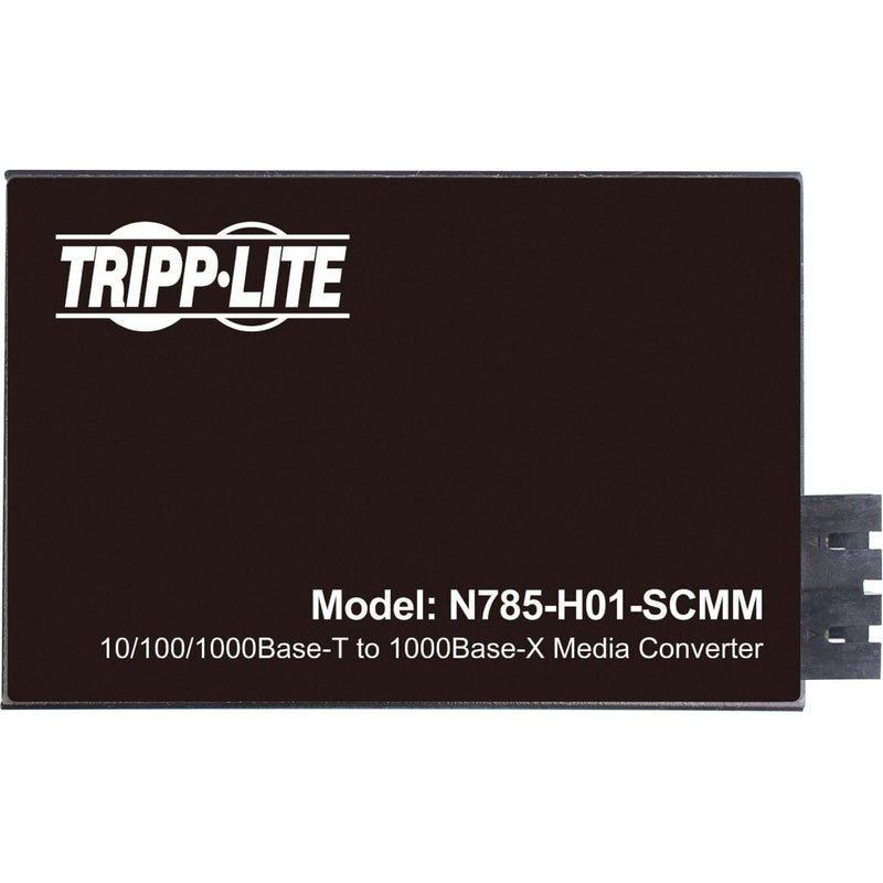 Top view of N785-H01-SCMM showing Tripp Lite branding and model information