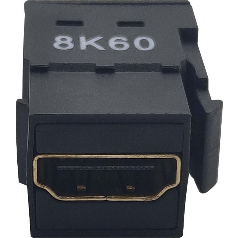 HDMI coupler with 8K60 specification marking and gold-plated connector-alternate-image2