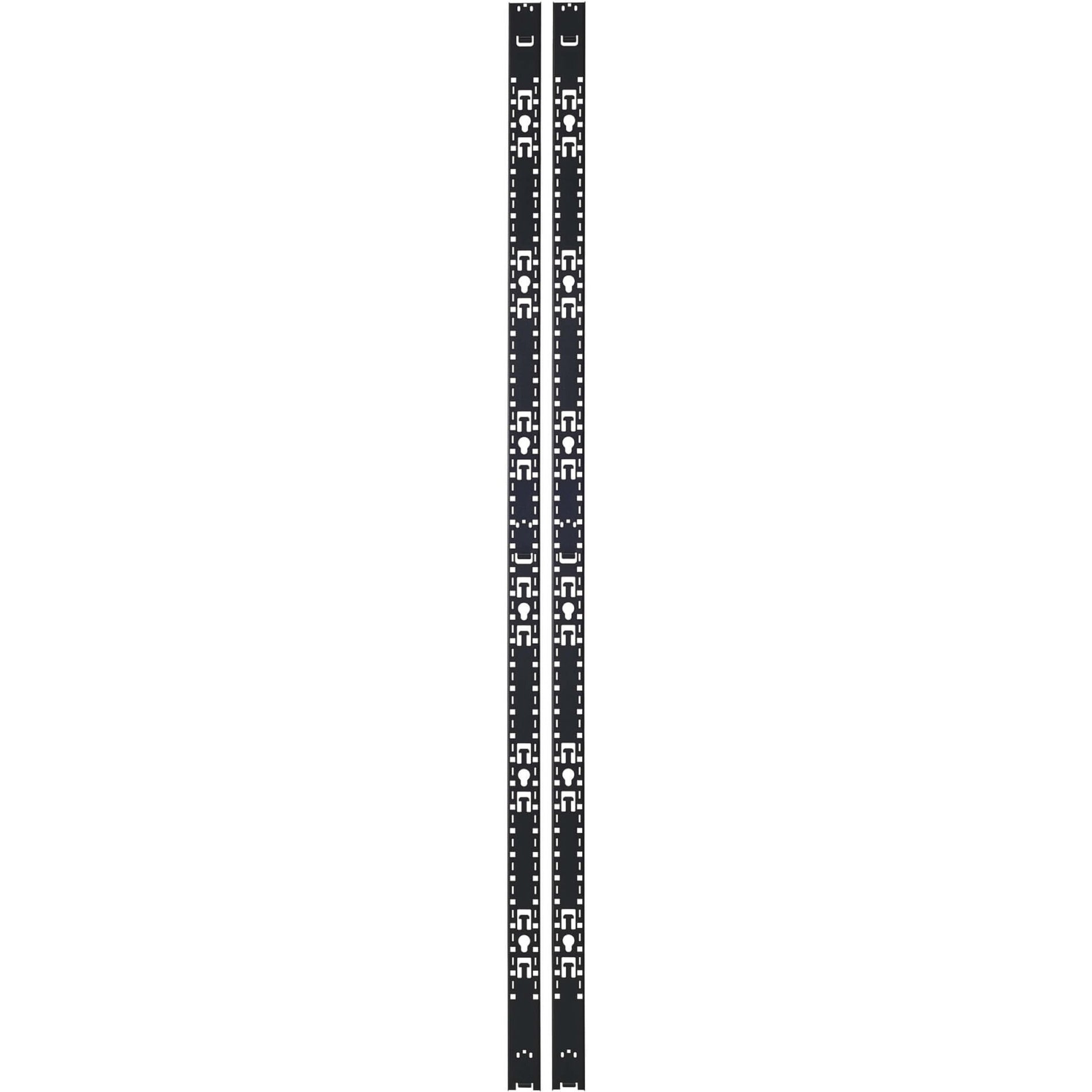 Straight-on view of dual vertical mounting bars showing parallel arrangement-alternate-image2