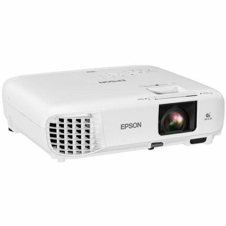 Epson V11H985020-N PowerLite 119W Projector, WXGA, 4000 lm, 16:10, 16,000:1, Refurbished