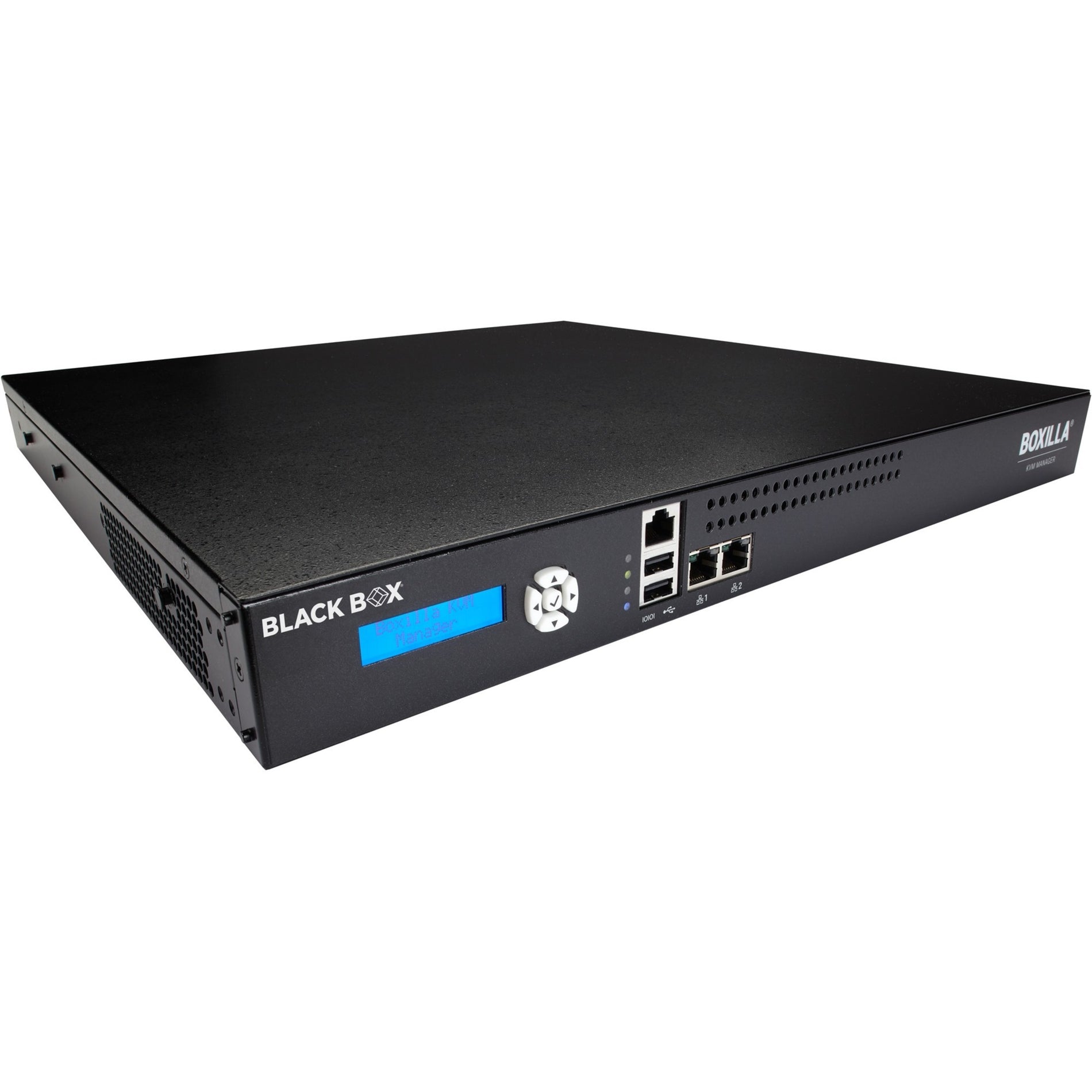 Black Box BXAMGR-R2-ULT Boxilla KVM Manager with Unlimited Device License, USB, Network (RJ-45), 2 USB Ports, 3 Network (RJ-45) Ports