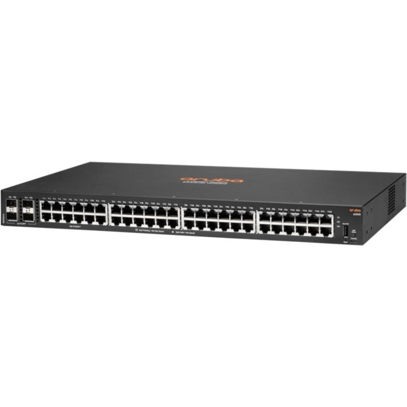 Aruba 6000 48G 4SFP Switch US - English localization, Gigabit Ethernet, Lifetime Warranty, RoHS & WEEE Certified